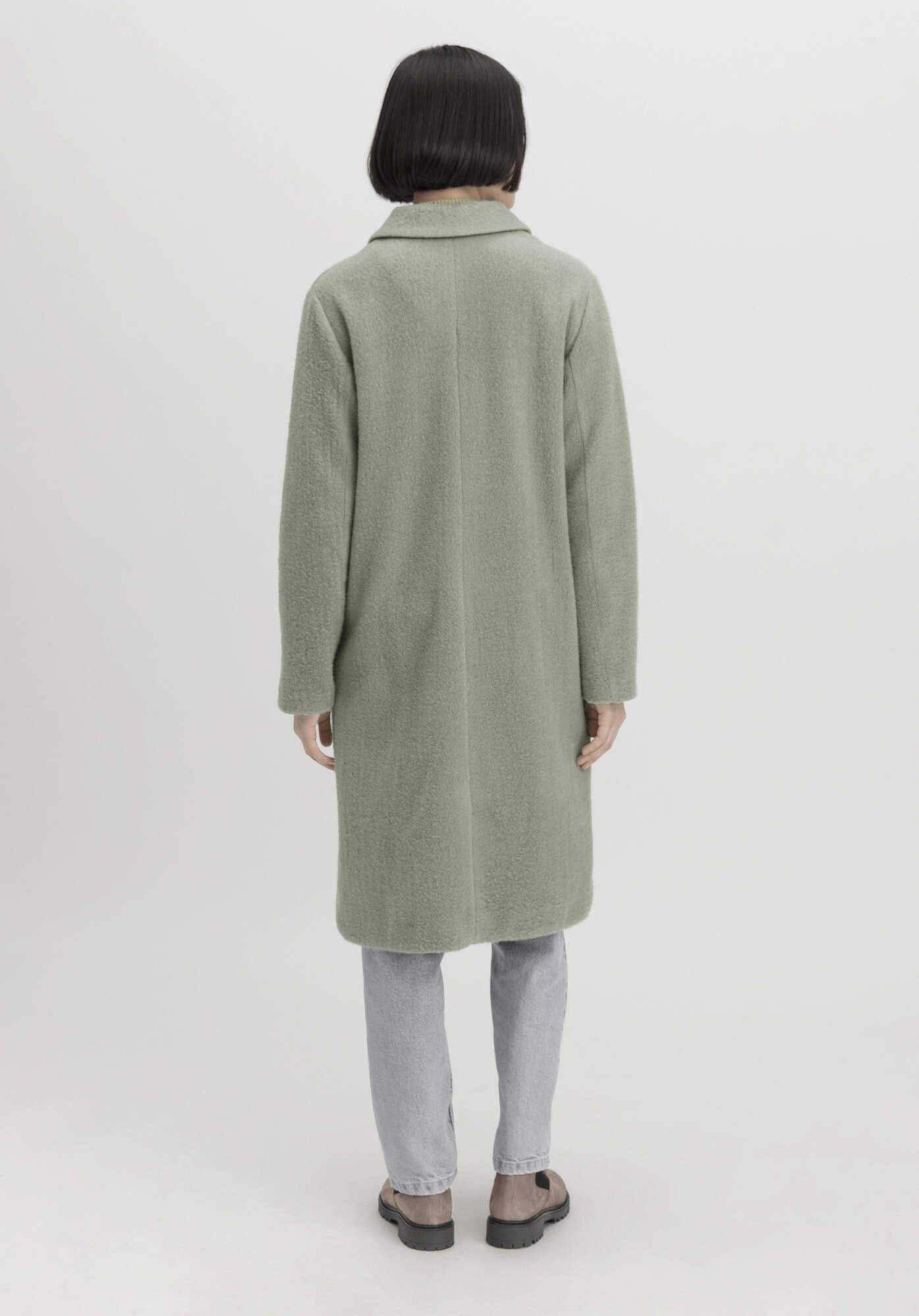 Hessnatur Wollmantel Wollfleece Regular aus Bio-Merinowolle mit (1-tlg)