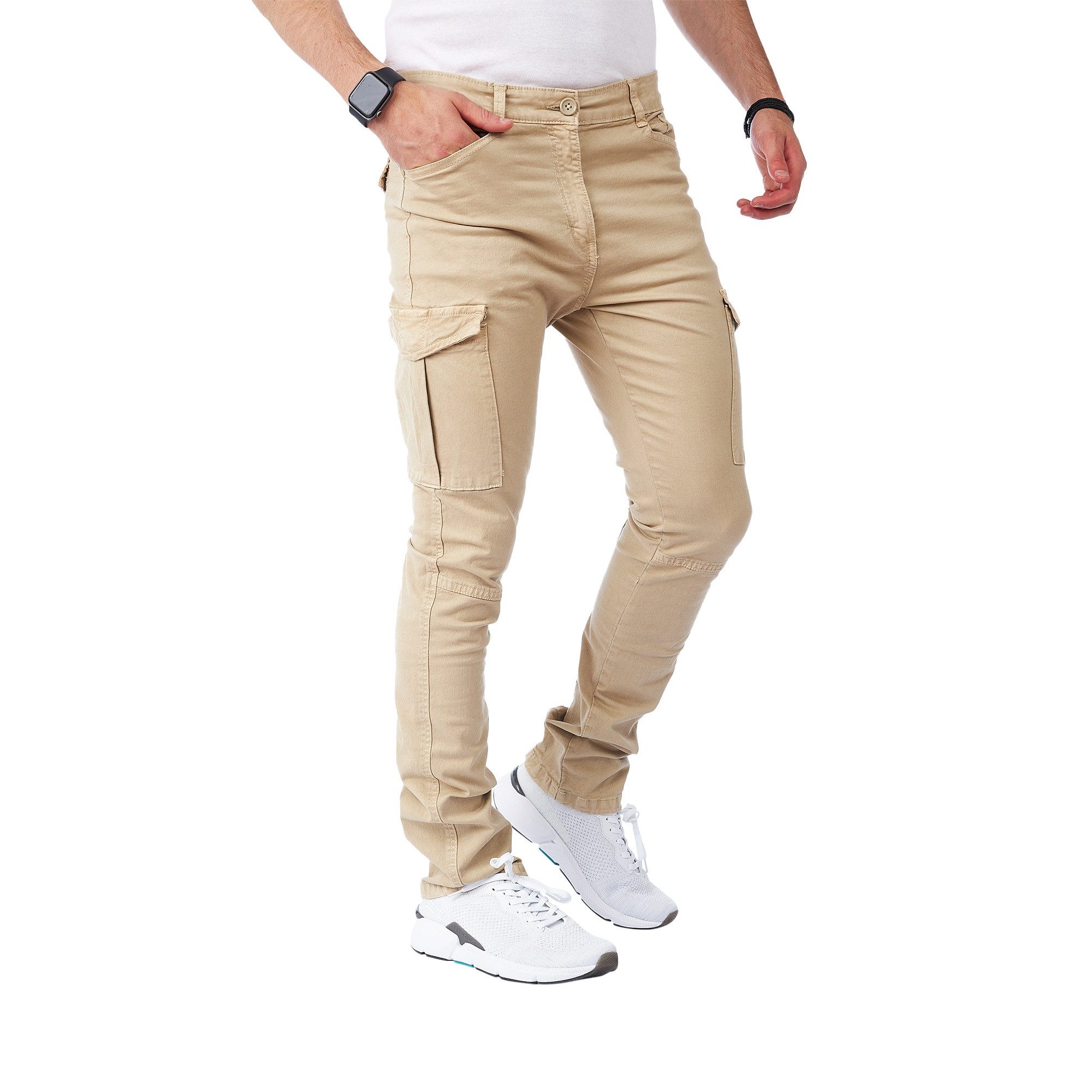 Styleko Chinohose Slim fit Cargohose Herren Cargohose männer Cargohose für Herren Jogger