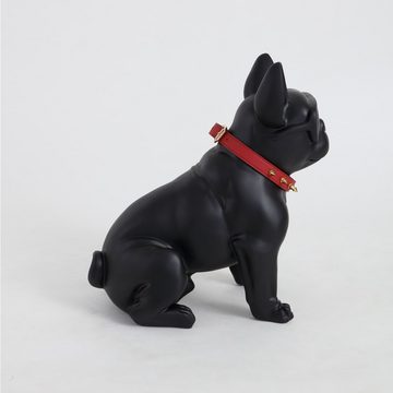 Eurotondisplay Dekoobjekt Hunde Dekofigur Dekorationsfigur Hundefigur Bunt Bulldogge