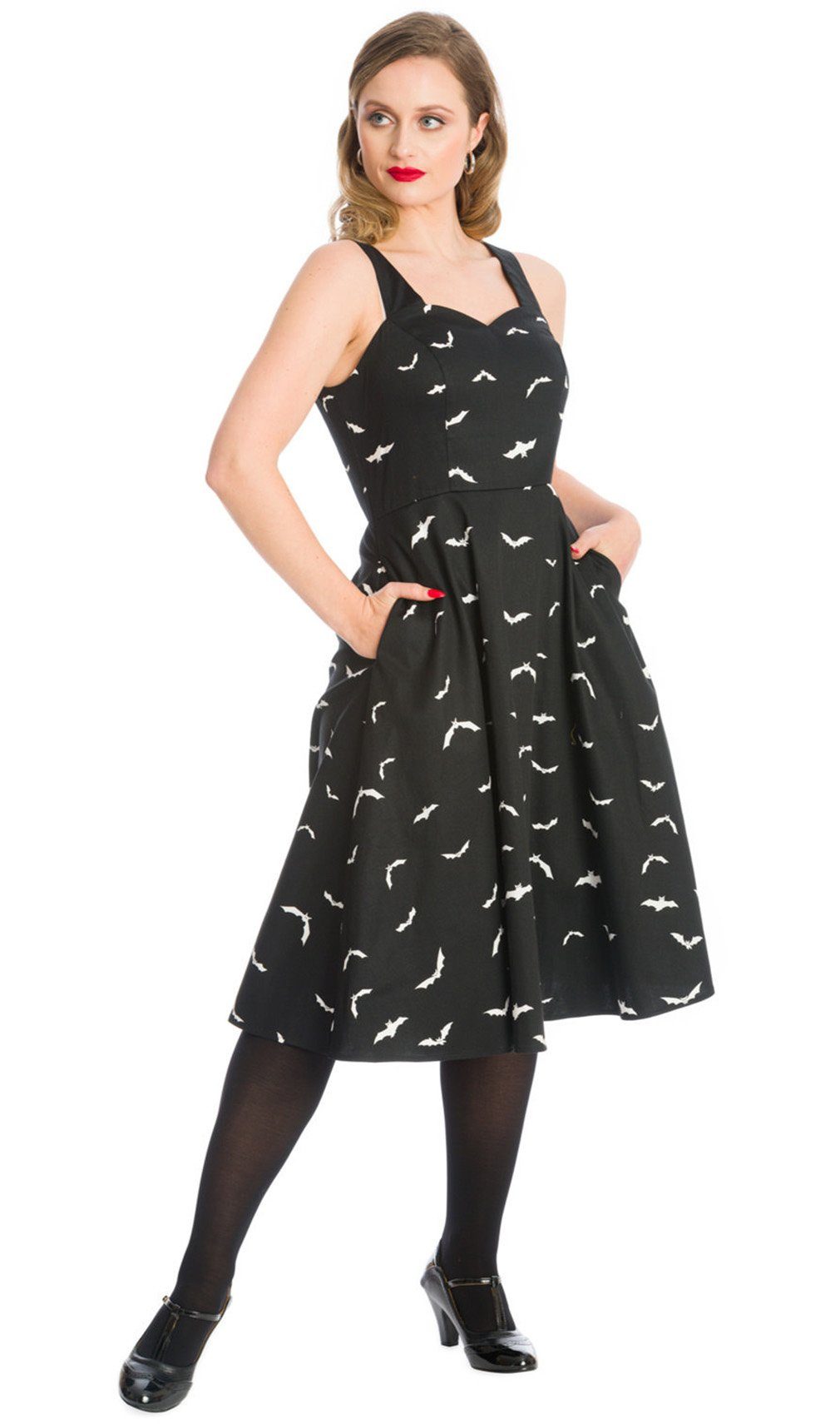 Banned A-Linien-Kleid Batty For You Retro günstig online kaufen