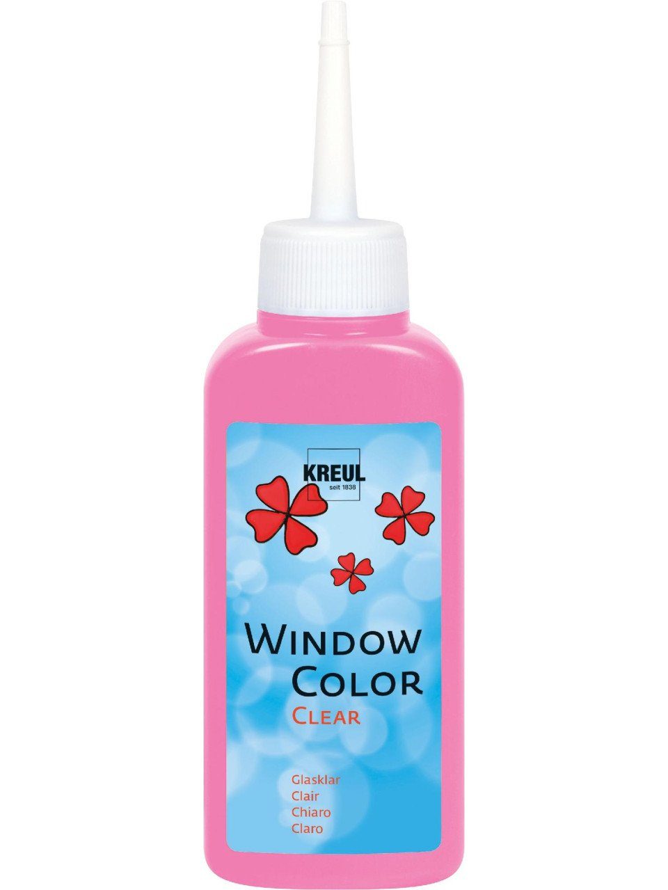 Bastelfarbe Kreul Window Color Clear rosa 80 ml