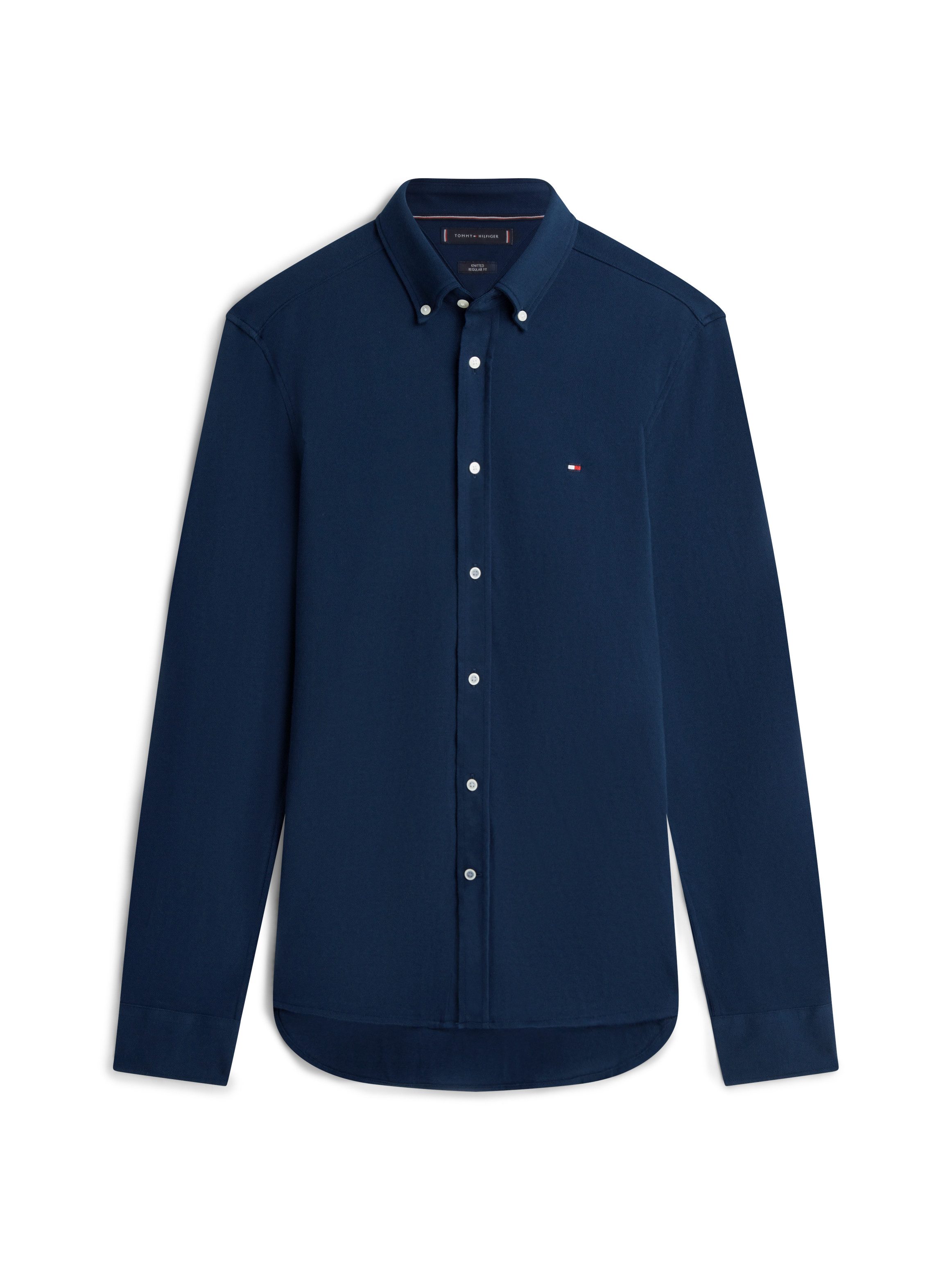 Tommy Hilfiger Langarmhemd KNIT PIQUE FEATHERWEIGHT – Bild 4 von 5