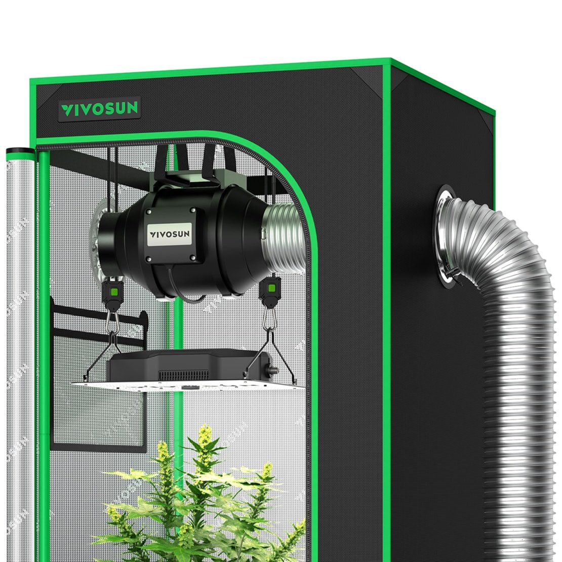 VIVOSUN Gewächshaus VIVOSUN Standard Growbox Komplettset, BxTxH: 60 x 60 x günstig online kaufen
