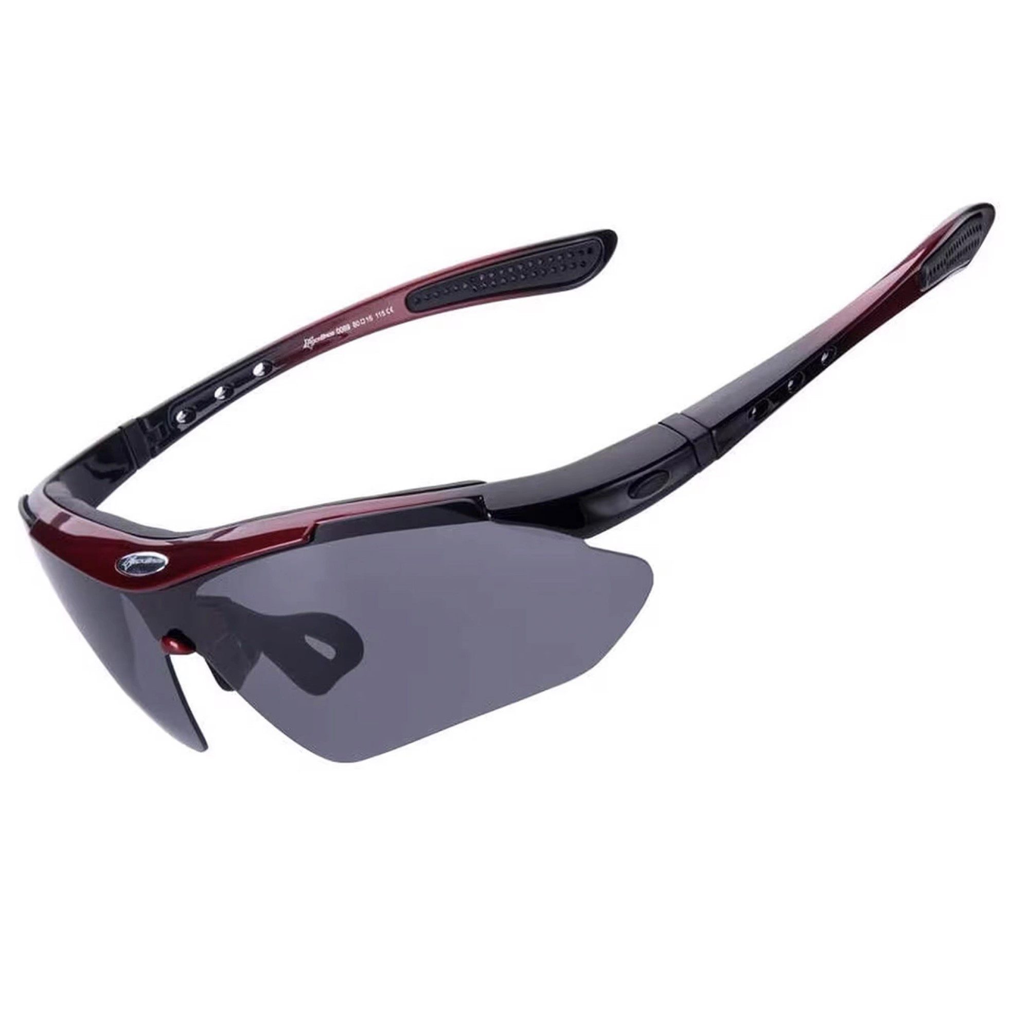 ROCKBROS Fahrradbrille Polarisierende Fahrradbrille mit UV-400-Filter mit schwarzem Etui
