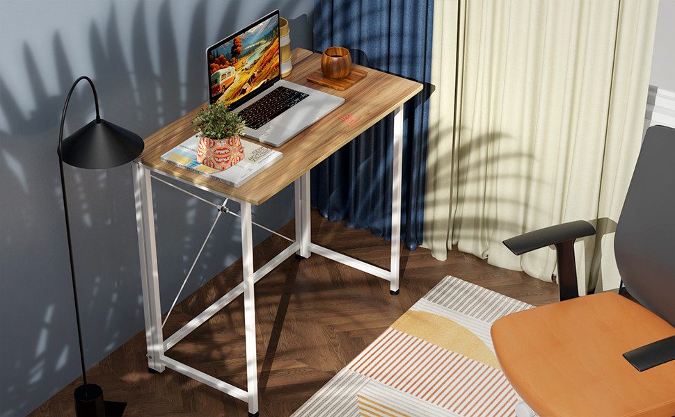 JEOBEST Computertisch Faltbar Tisch, Faltbarer Kleiner Schreibtisch Platzsp günstig online kaufen