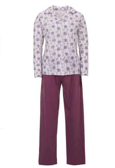 zeitlos Schlafanzug Pyjama Set Langarm - Paisley