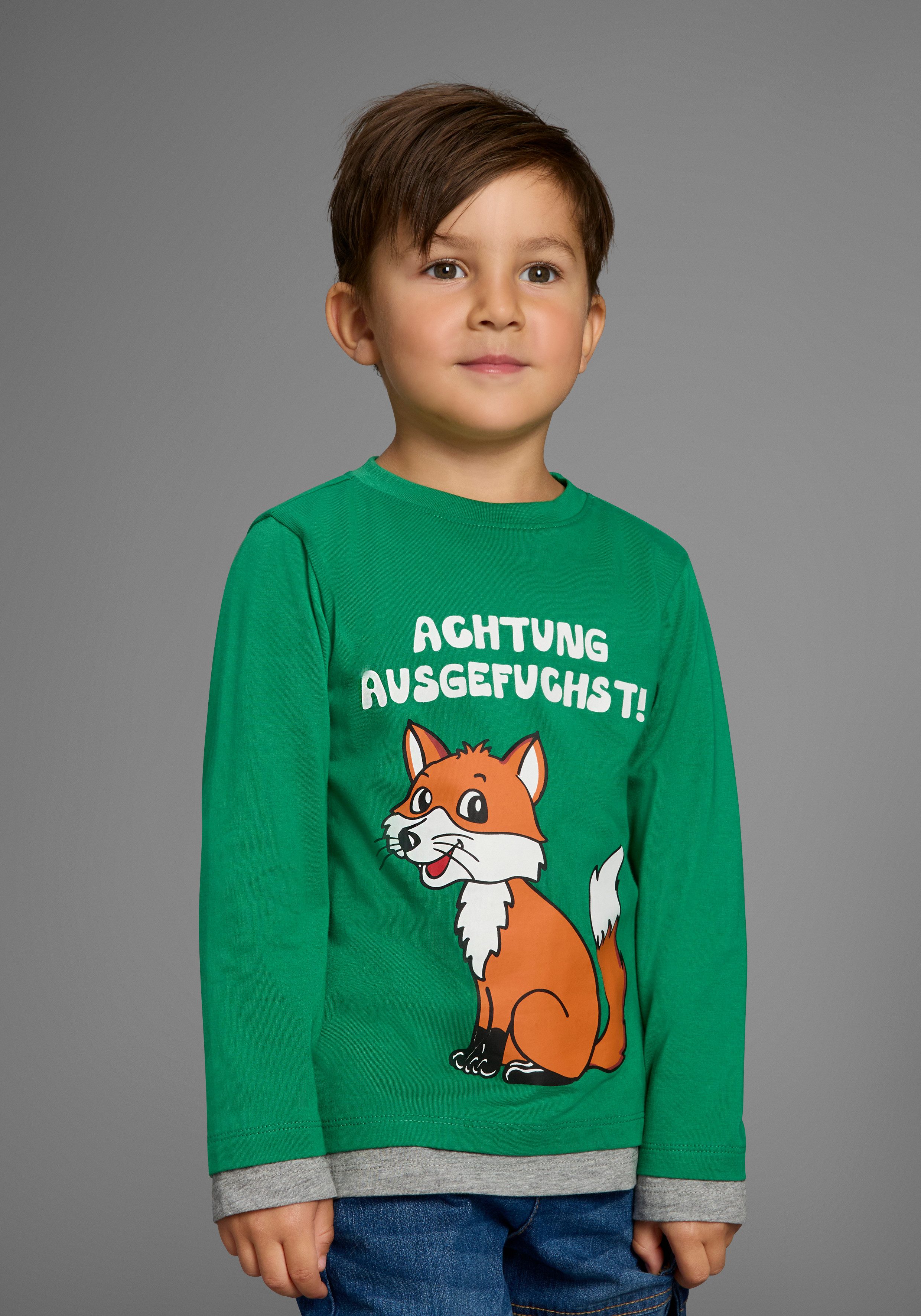 Langarmshirt ACHTUNG AUSGEFUCHST