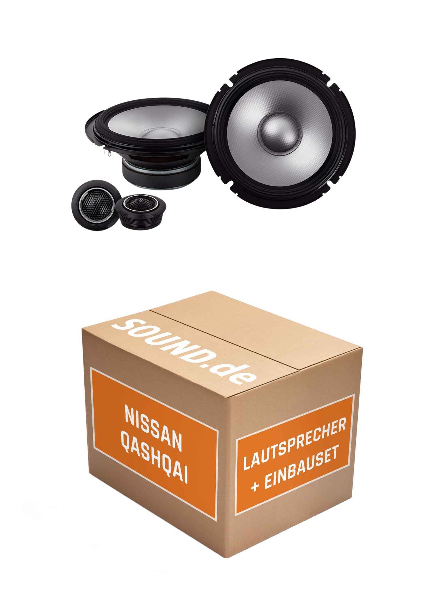 JUST SOUND best choice for caraudio Lautsprecher Boxen Einbauset Alpine S2-S65C Nissan Qashqai J11 Auto-Lautsprecher (80 W)