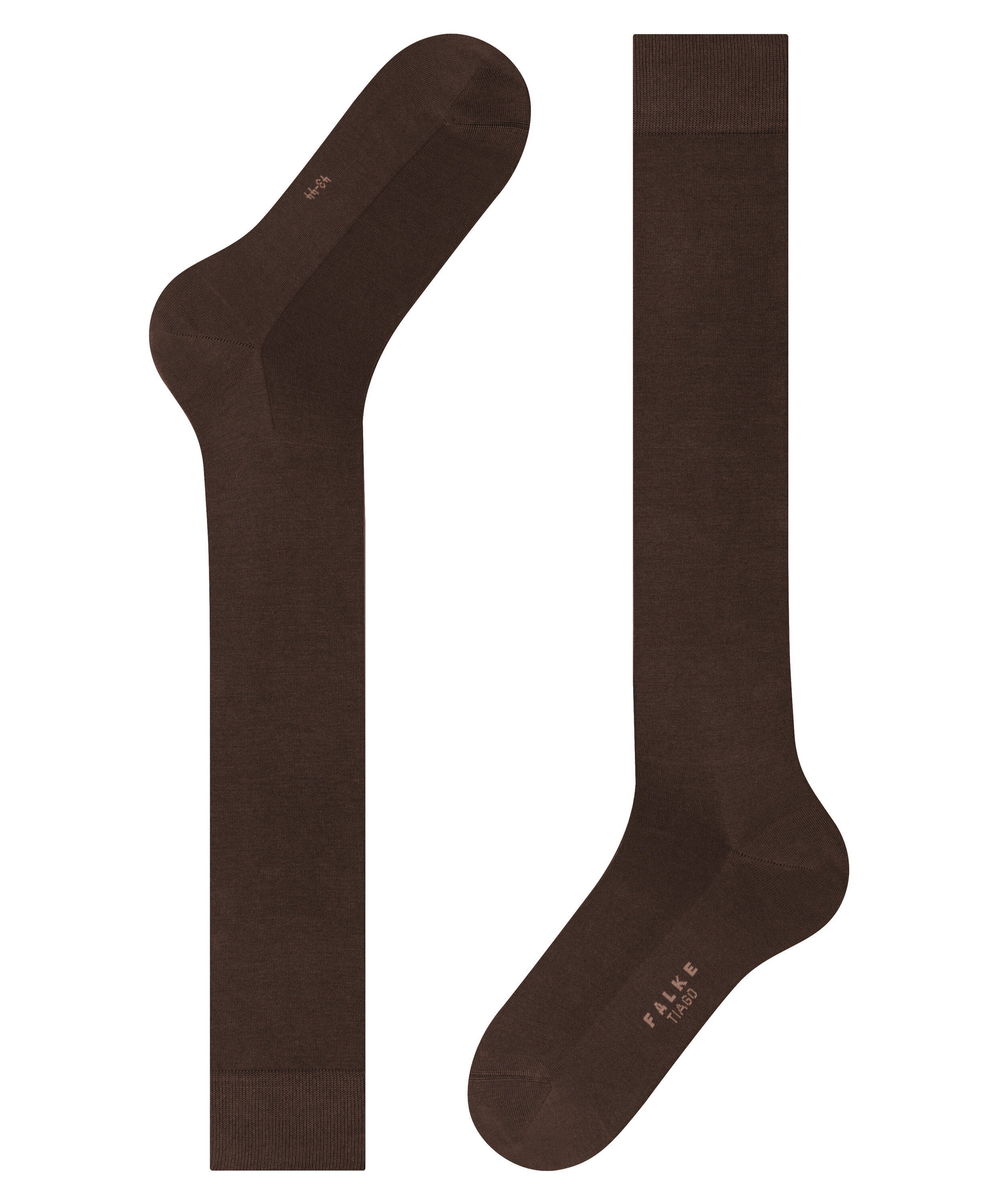 (1-Paar) Kniestrümpfe mit FALKE brown Glanz Tiago leichtem (5930)