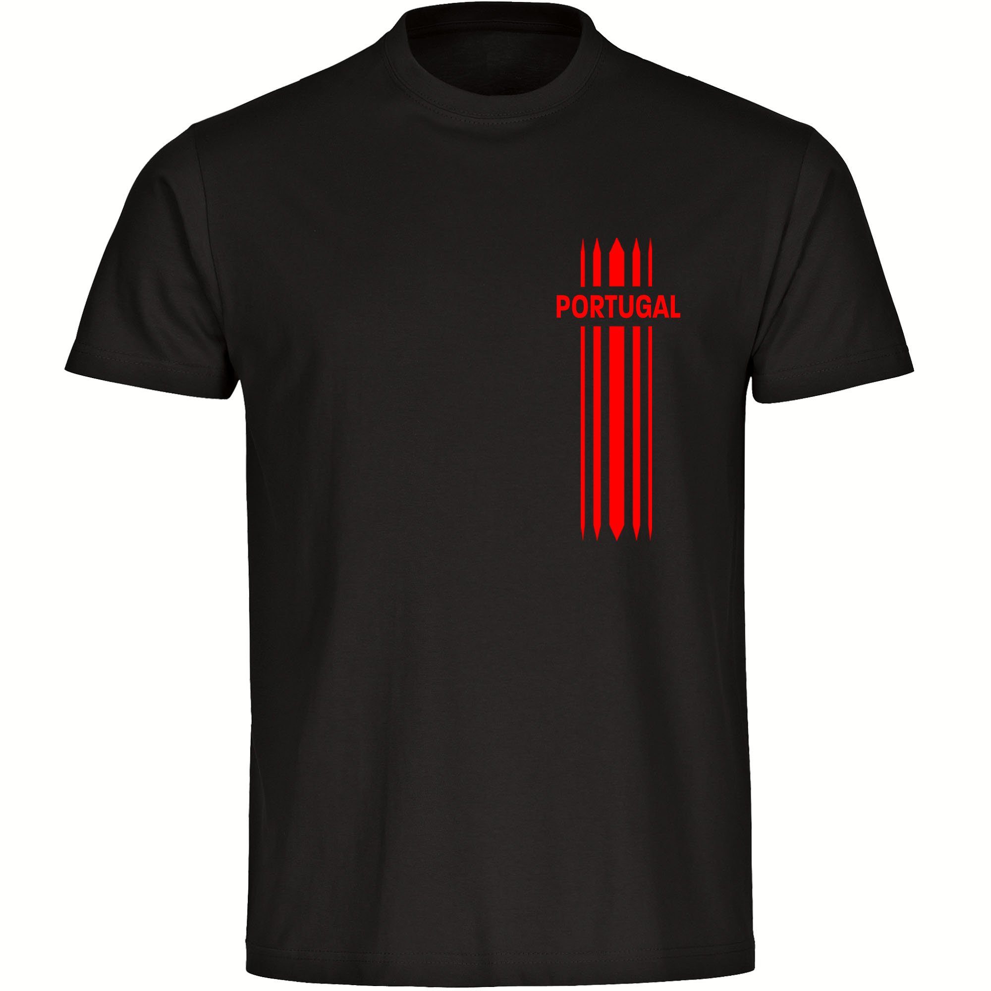 multifanshop T-Shirt Herren Portugal - Streifen günstig online kaufen