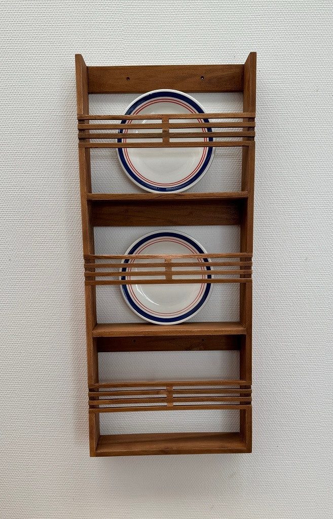 Main Möbel Hängeregal Wandregal 41x96cm "Linea" Teakholz massiv natur