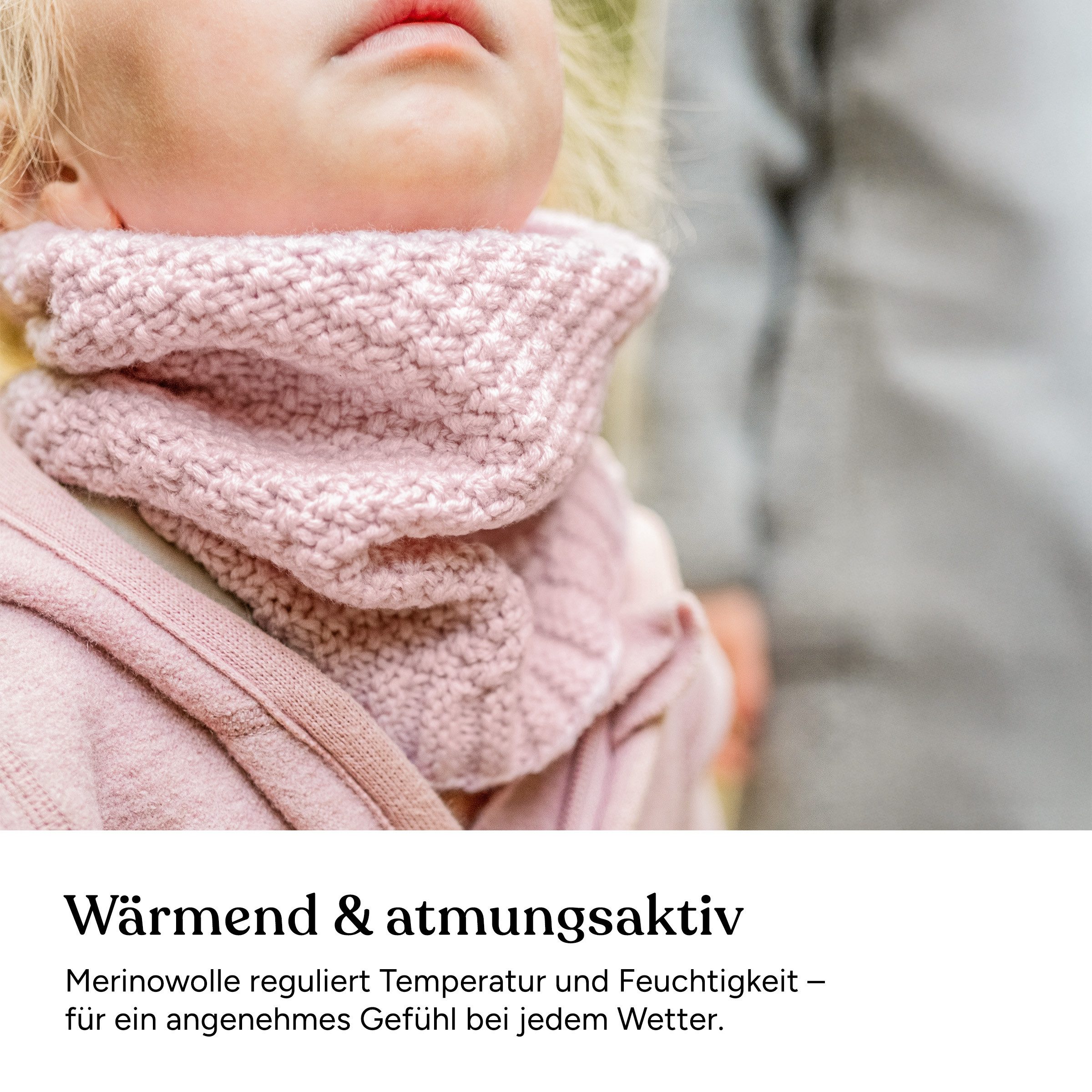 Ehrenkind Strickschal Schlauchschal für Kinder, aus Merino Schurwolle, (Grobstrick), Made in Germany – Bild 2 von 5