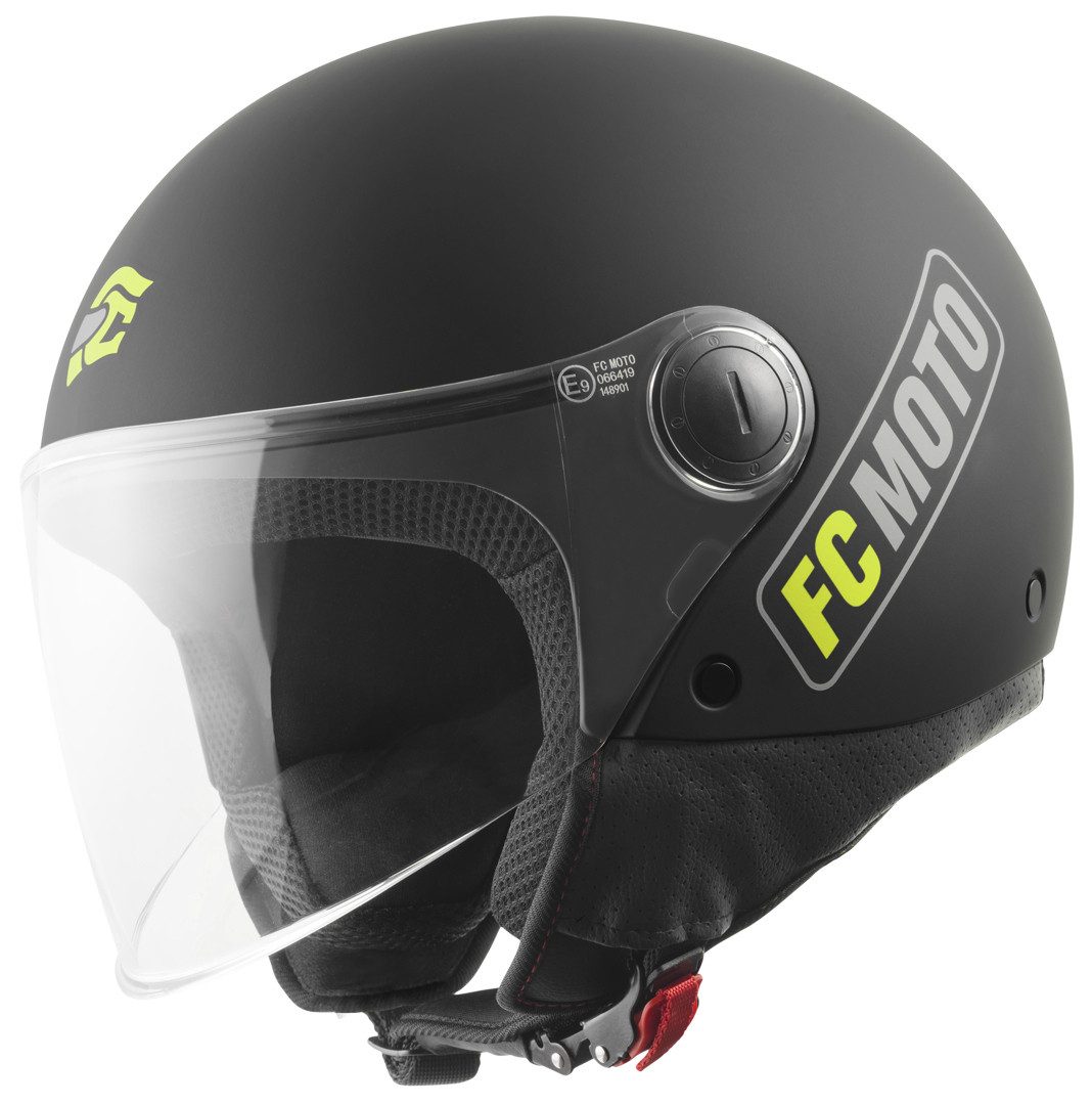 FC-Moto Motorradhelm Square-RS Jethelm, Herausnehmbares Innenfutter