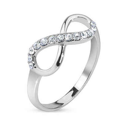 BUNGSA Fingerring Ring Infinity Silber aus Messing Damen (Ring, 1-tlg), Frauen Mädchen