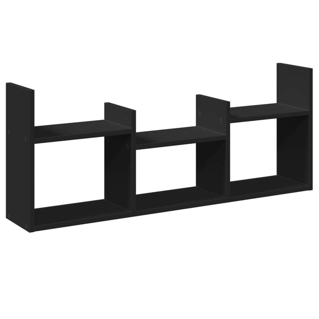 vidaXL Regal Wandschrank 100x18x40 cm Schwarz günstig online kaufen