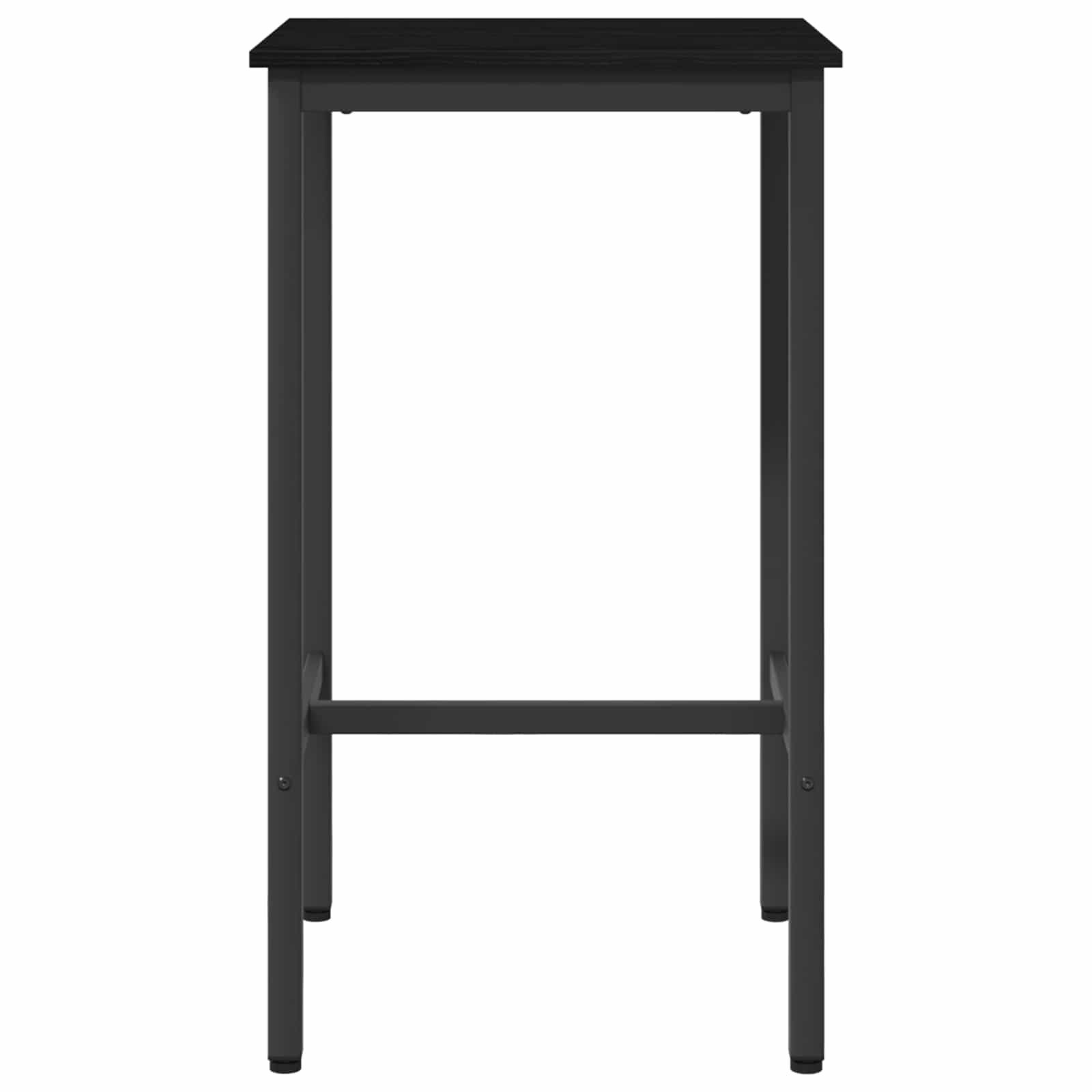vidaXL Esstisch Bartisch 52 x 52 x 90 cm Holzwerkstoff Schwarz Eichen-Optik (1-St) – Bild 3 von 5