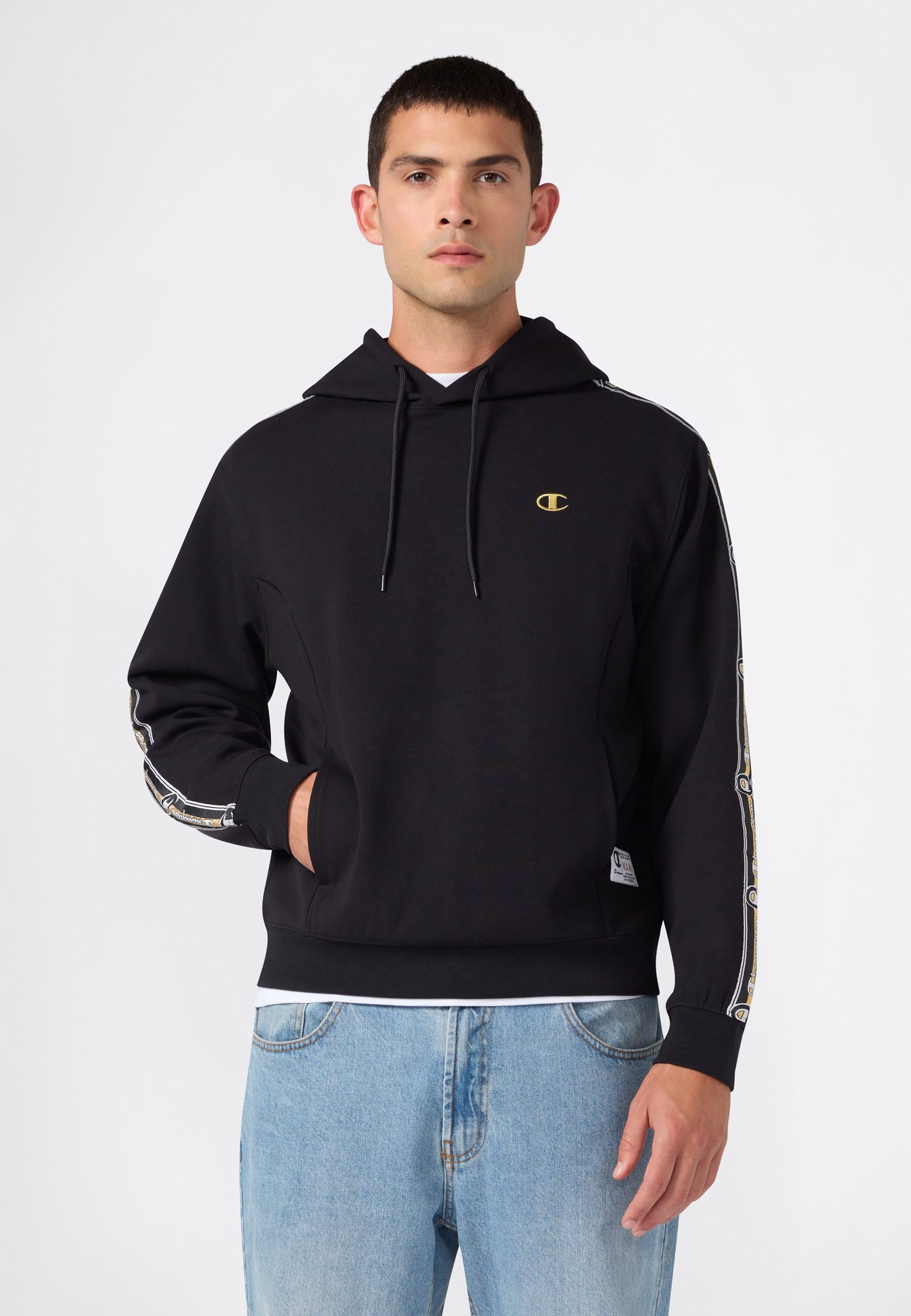 Champion Kapuzensweatshirt SPORTWEAR HOODIE Relax Fit Stretch Cotton mit sportlichem Stil, aus Polyester, Baumwolle und Elasthan, Relax Fit
