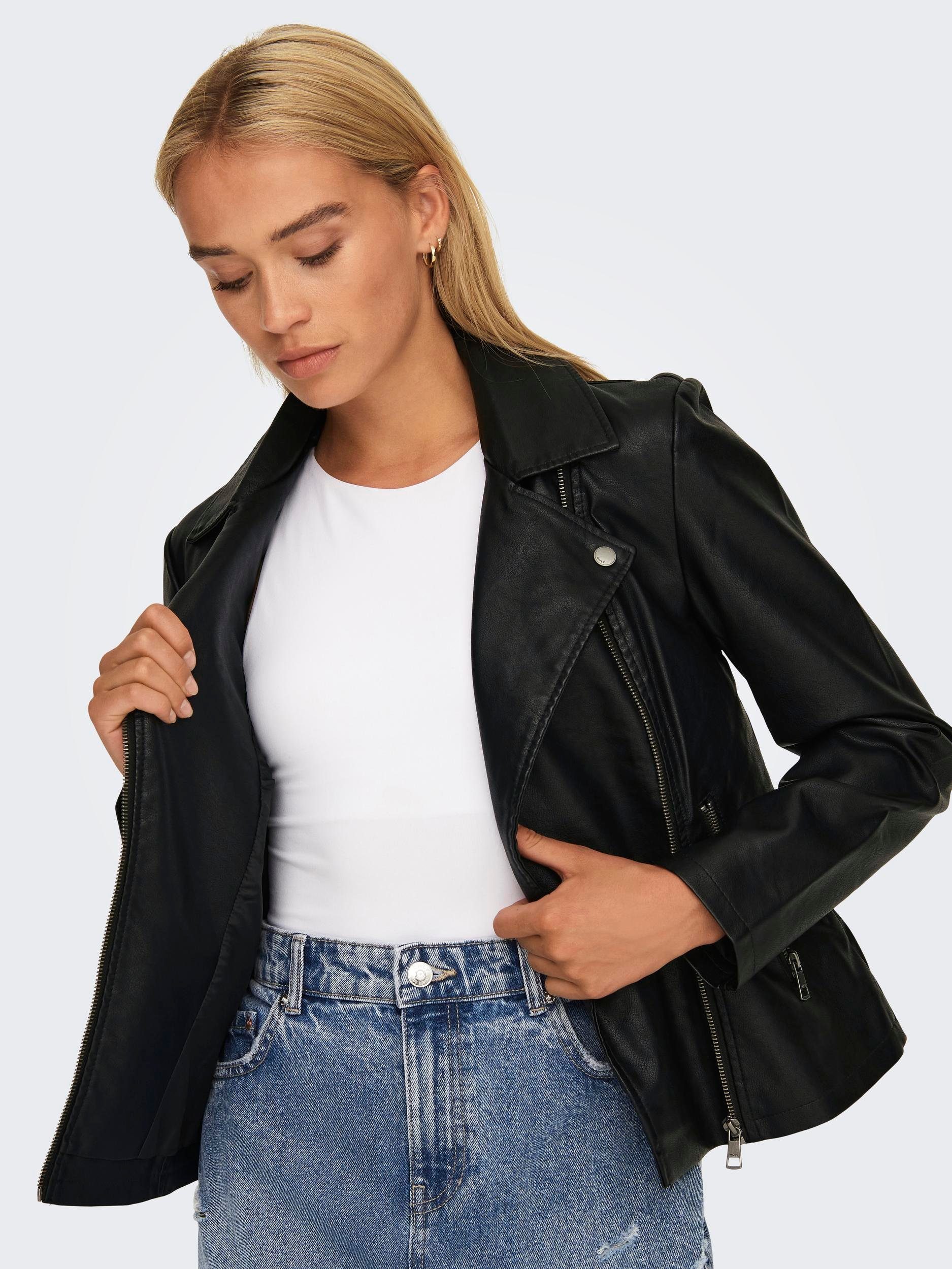 ONLY Lederimitatjacke ONLNEWMELISA FAUX LEATHER BIKER günstig online kaufen