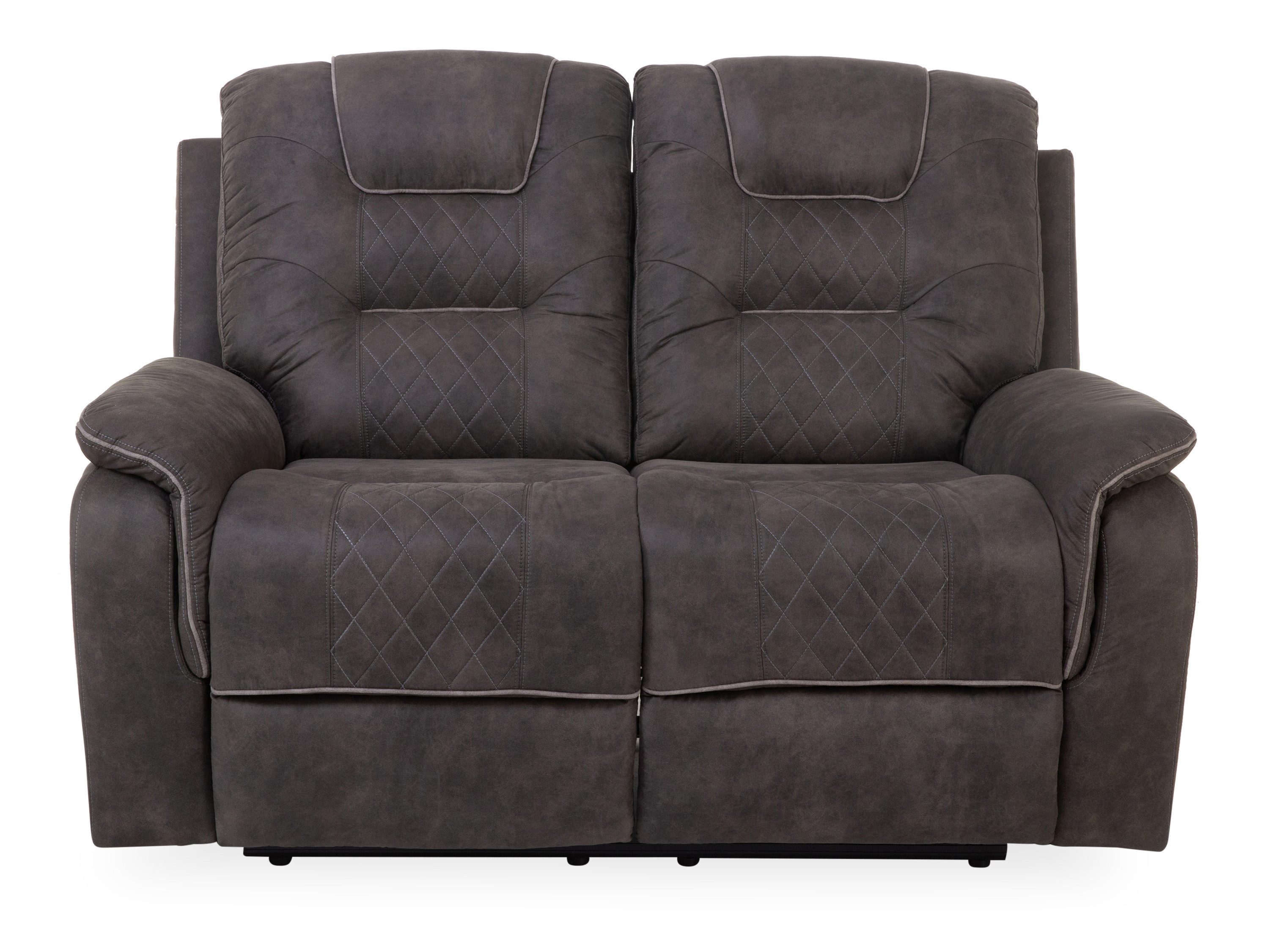 HARPER Sofa Sofa 2 Sitzer HARPER HONGKONG BHT 147x103x96 cm grau Couch Einzelsofa – Bild 3 von 5