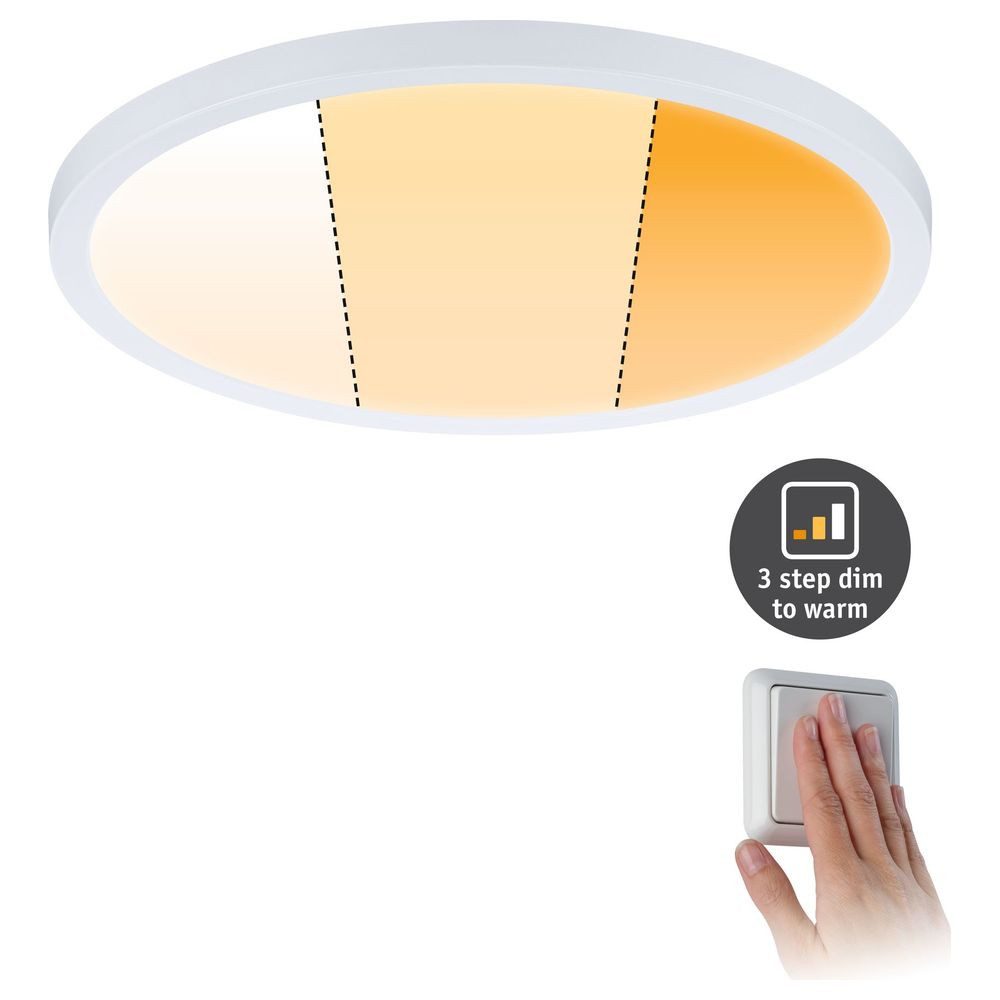 Paulmann Einbauleuchte LED Deckenleuchte Areo Varifit in Weiß-matt 16W 1500lm IP44 dim to, LED