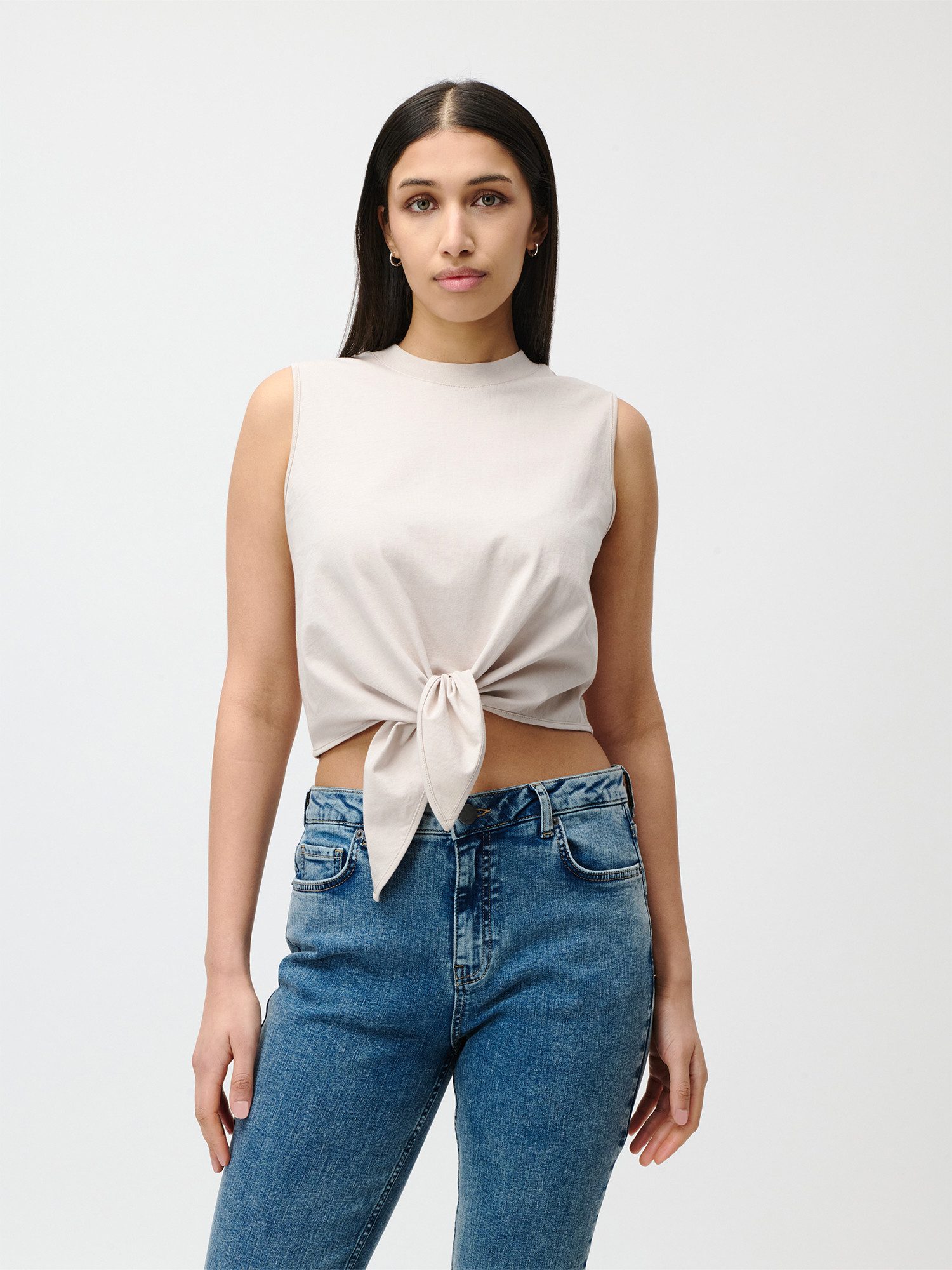 LeGer Shirttop Tabea, LeGer by Lena Gercke mit Knoten-Details vorne, normale Passform