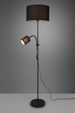 TRIO Leuchten Stehlampe OWEN, Ein-/Ausschalter, ohne Leuchtmittel, Getrennt schaltbar, Lesearm flexibel, Höhe 160 cm