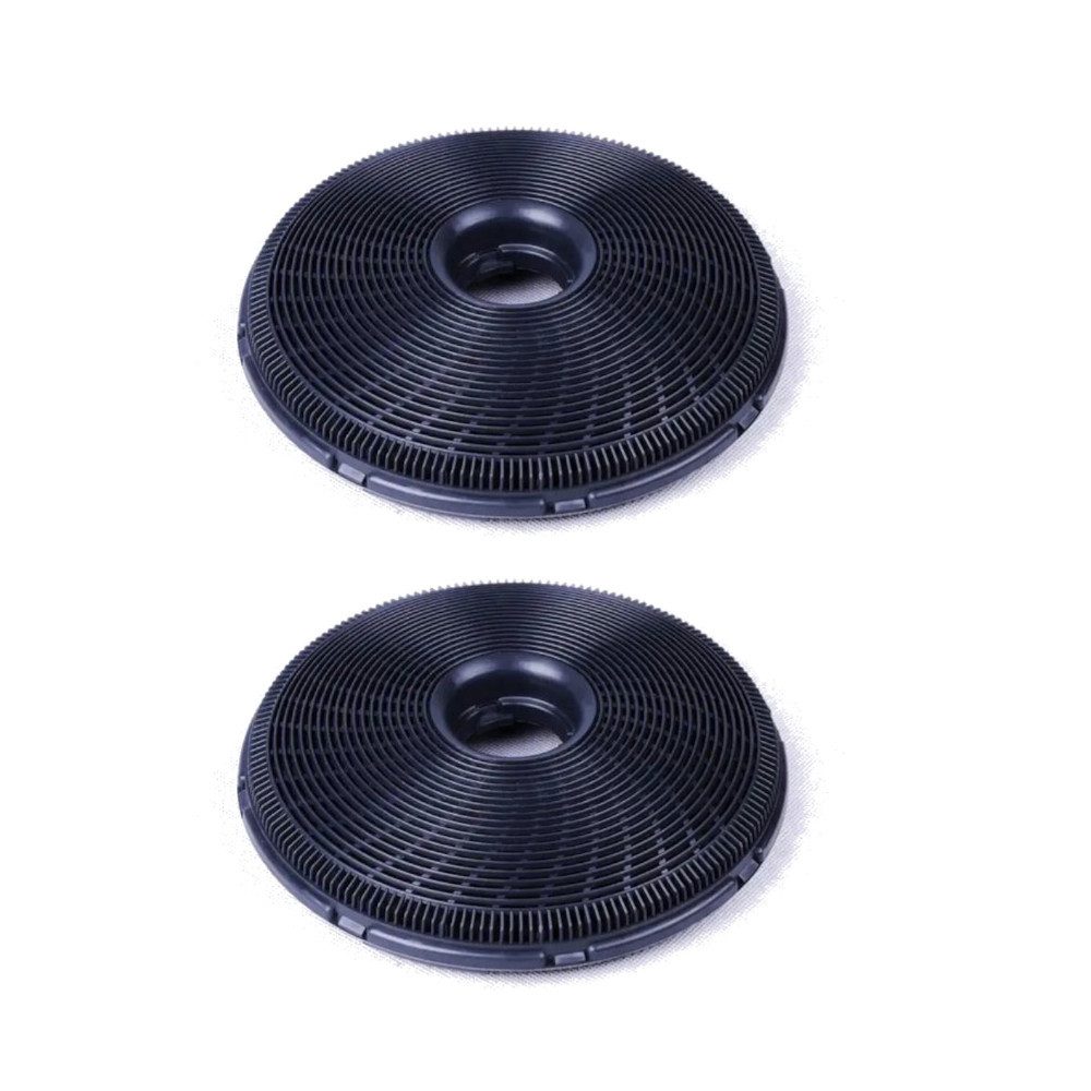 Trade-Shop Aktivkohlefilter 2x ersetzt Europart 804388, Indesit 98875, C00098875, Zubehör für Dunstabzugshauben, Durchmesser: ca. 190mm / Höhe: ca. 40mm / für eine gesunde Raumluft