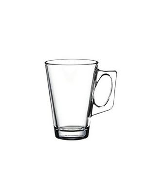 Pasabahce Gläser-Set Vela, Glas, 2 Teeglas mit Henkel