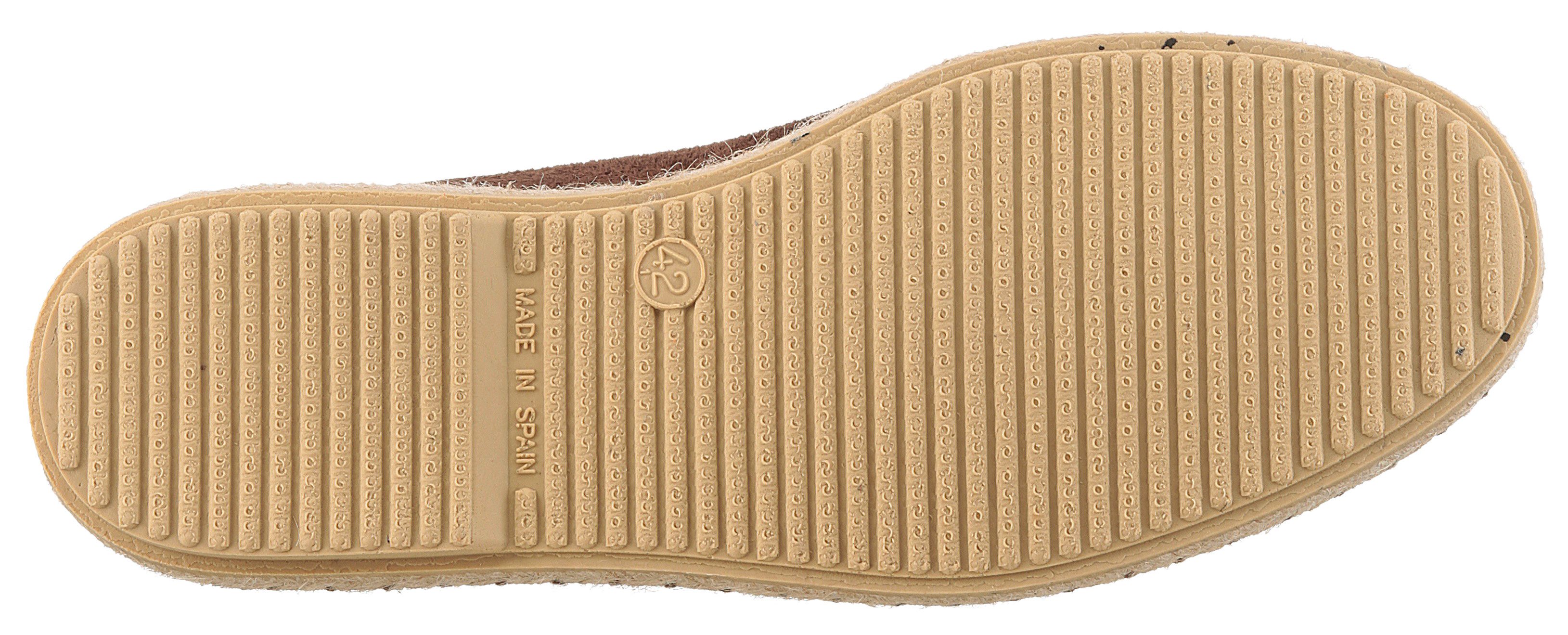VERBENAS Tom Pacific Espadrille Loafer, Slipper, Sommerschuh, Strandschuh mit Stretcheinsätze