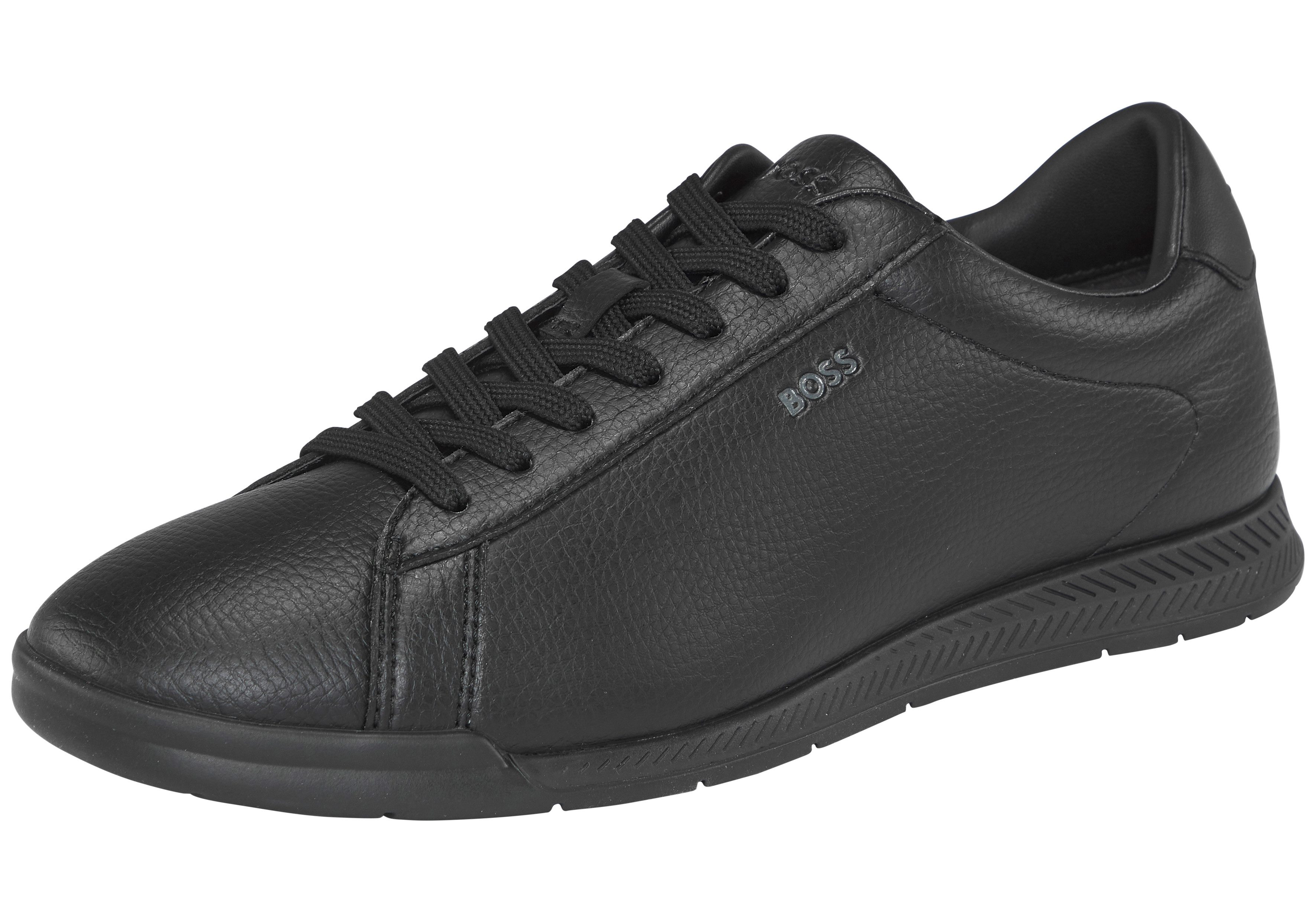 BOSS Nitan Sneaker Casual-Schnürer, Halbschuh, Schnürschuh in monochromer Optik