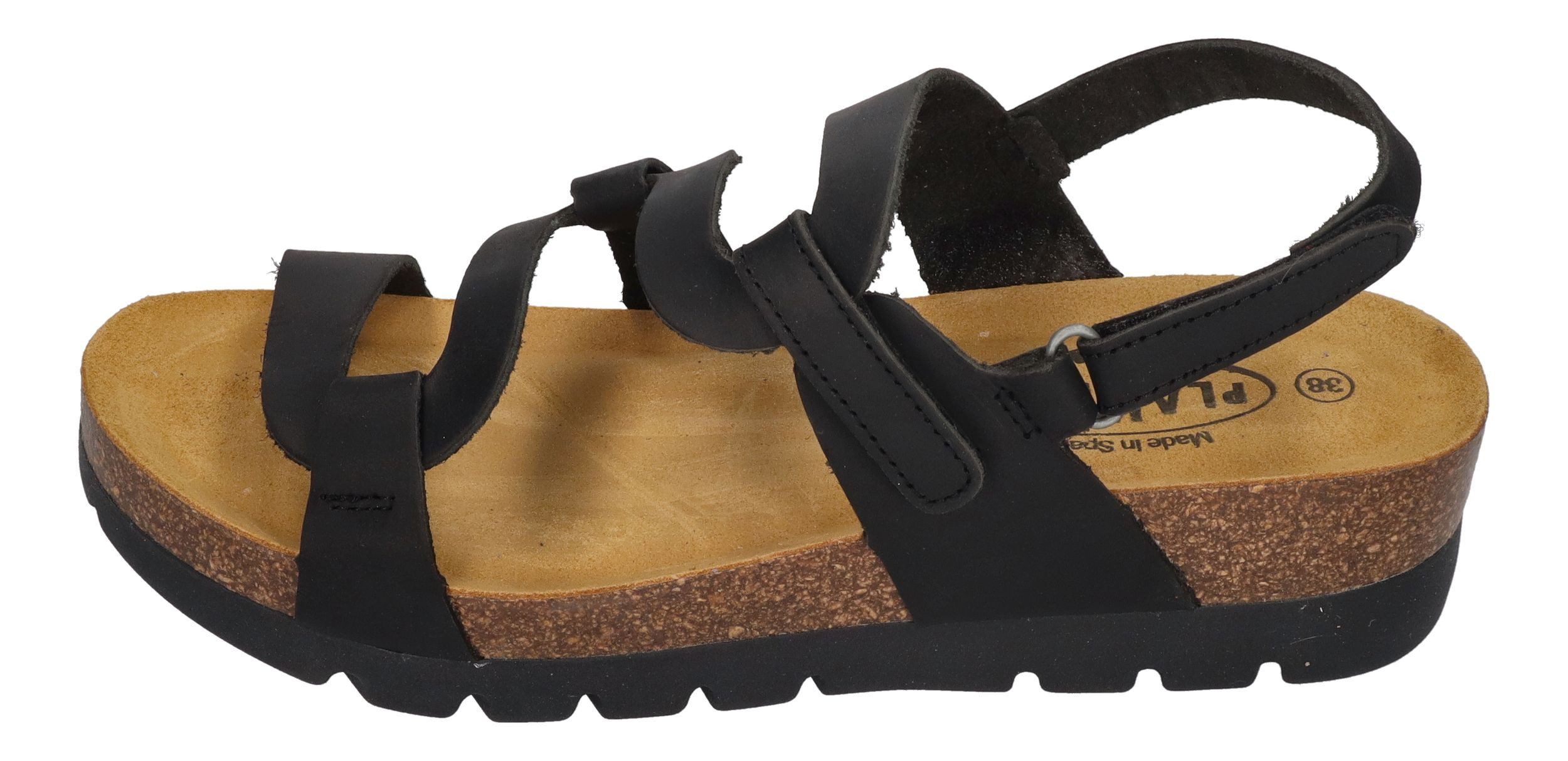 Plakton CURVI Sandalette Negro