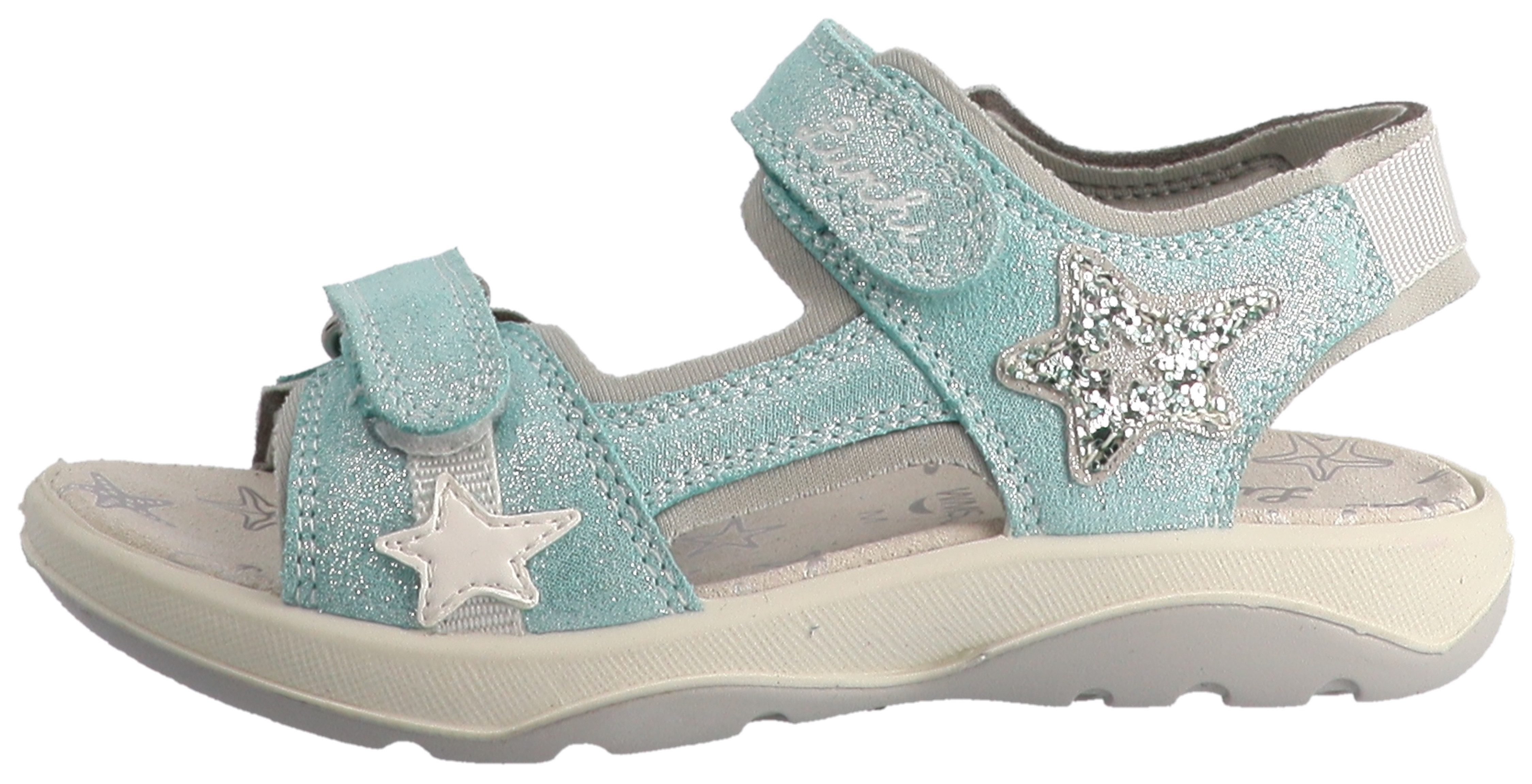 Lurchi Fia 1 Sandale Klettschuh mit Glitter, Größenschablone zum Download