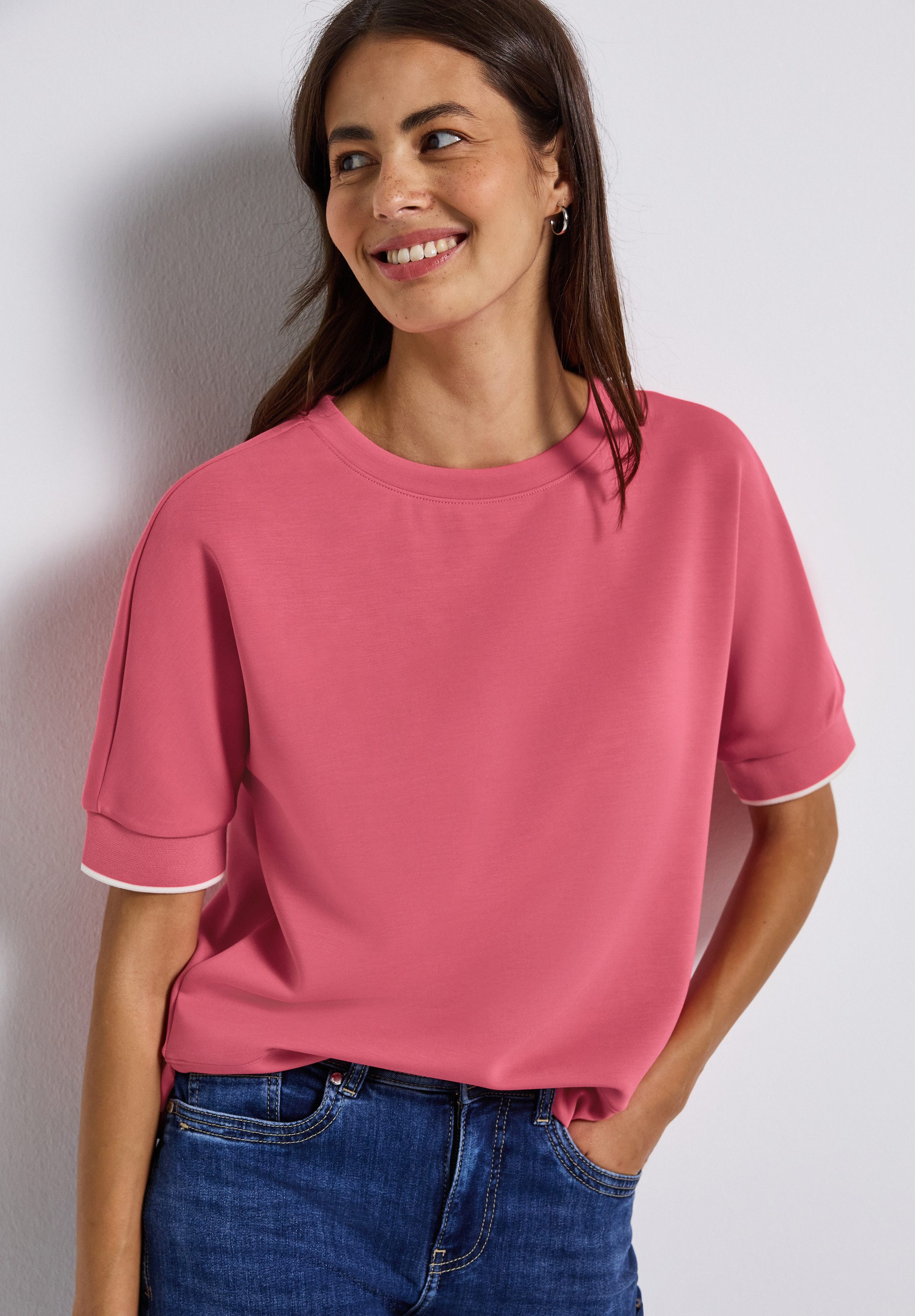 STREET ONE T-Shirt im Silk Look günstig online kaufen