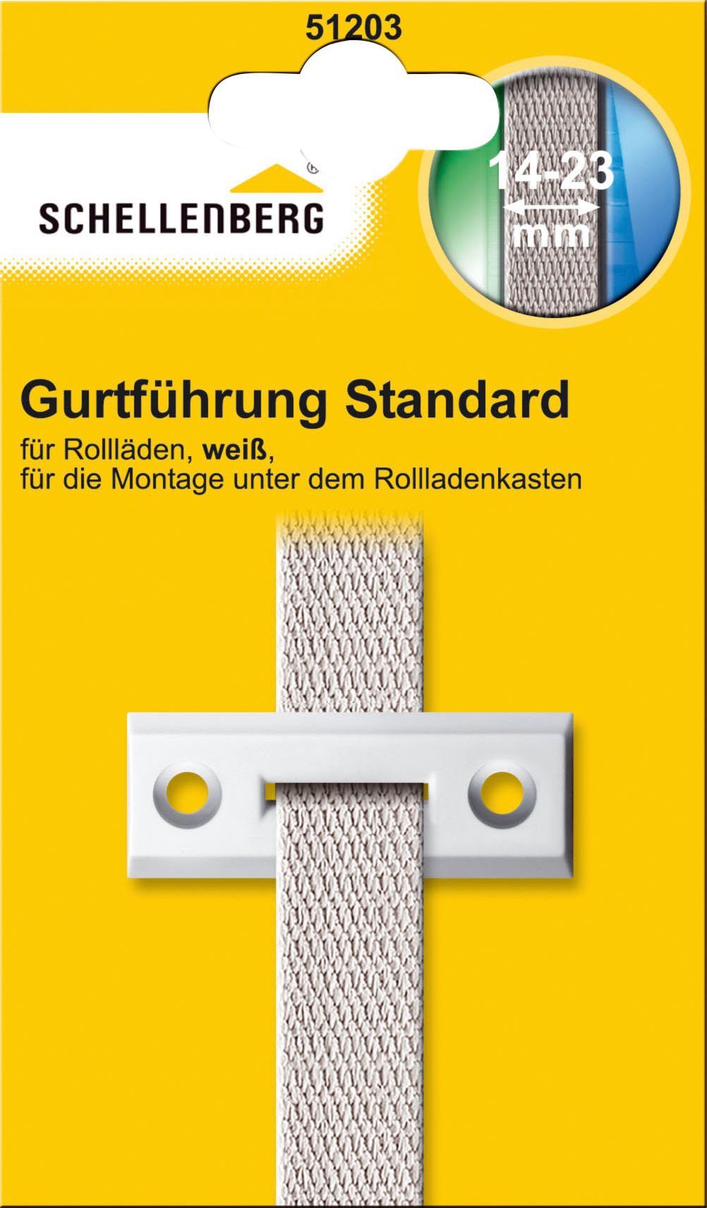 Rollladen-Gurtführung Standard für das Rollladensystem Mini und Maxi