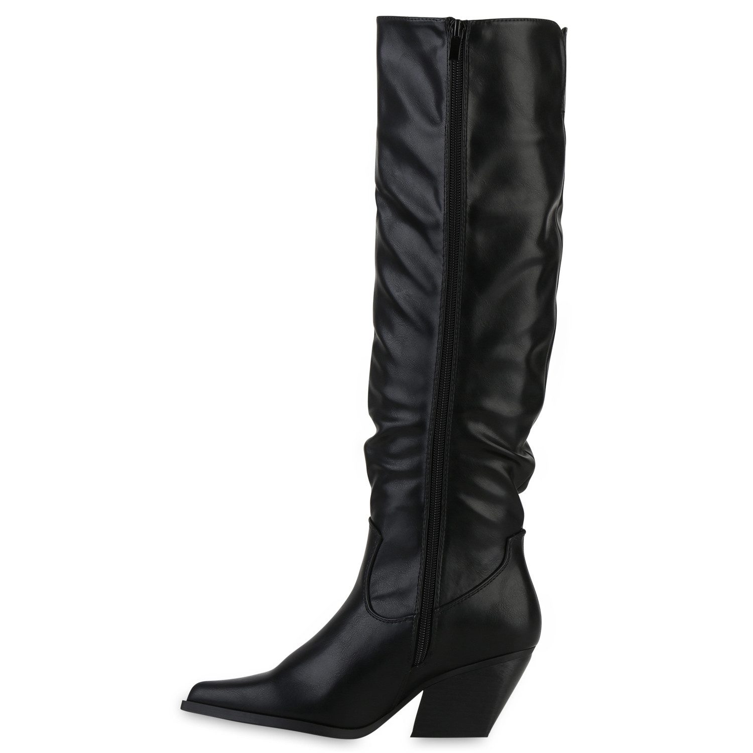 VAN HILL 841795 Cowboystiefel Damen Gefüttert Cowboystiefel Stiefel Spitz H günstig online kaufen