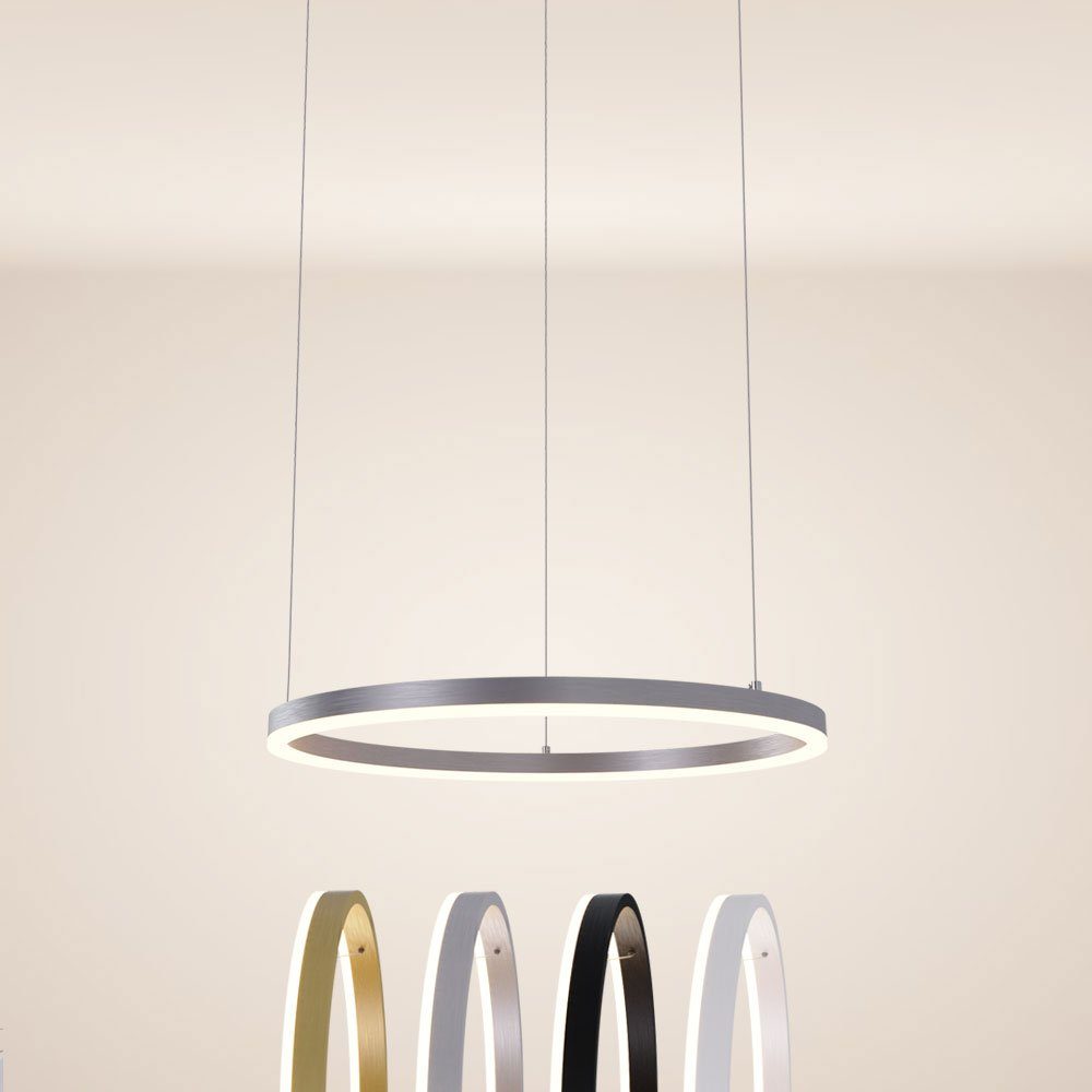 s.luce Pendelleuchte LED Pendelleuchte Ring direkt oder Warmweiß 60 5m Weiß, indirekt Abhängung