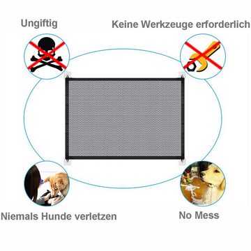 Rnemitery Hundegitter Faltbar Hunde Tür & Treppengitter für Babys,Hunde,110 x 75cm