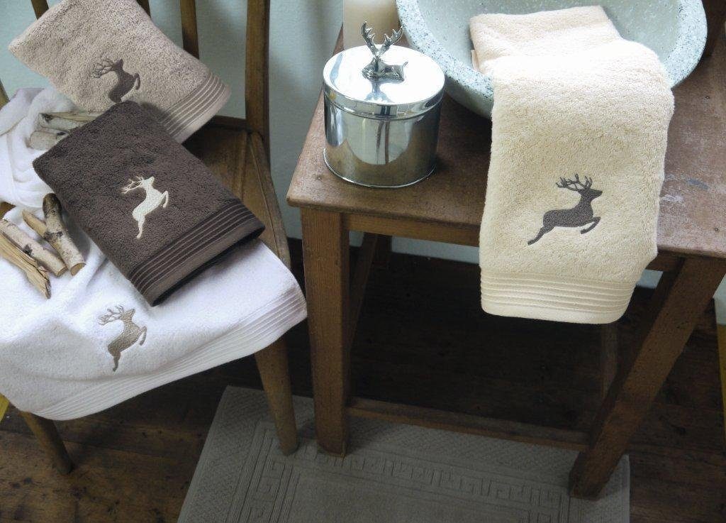 framsohn frottier Handtuch Frottierserie Hirsch Gästetuch Handtuch Duschtuc günstig online kaufen