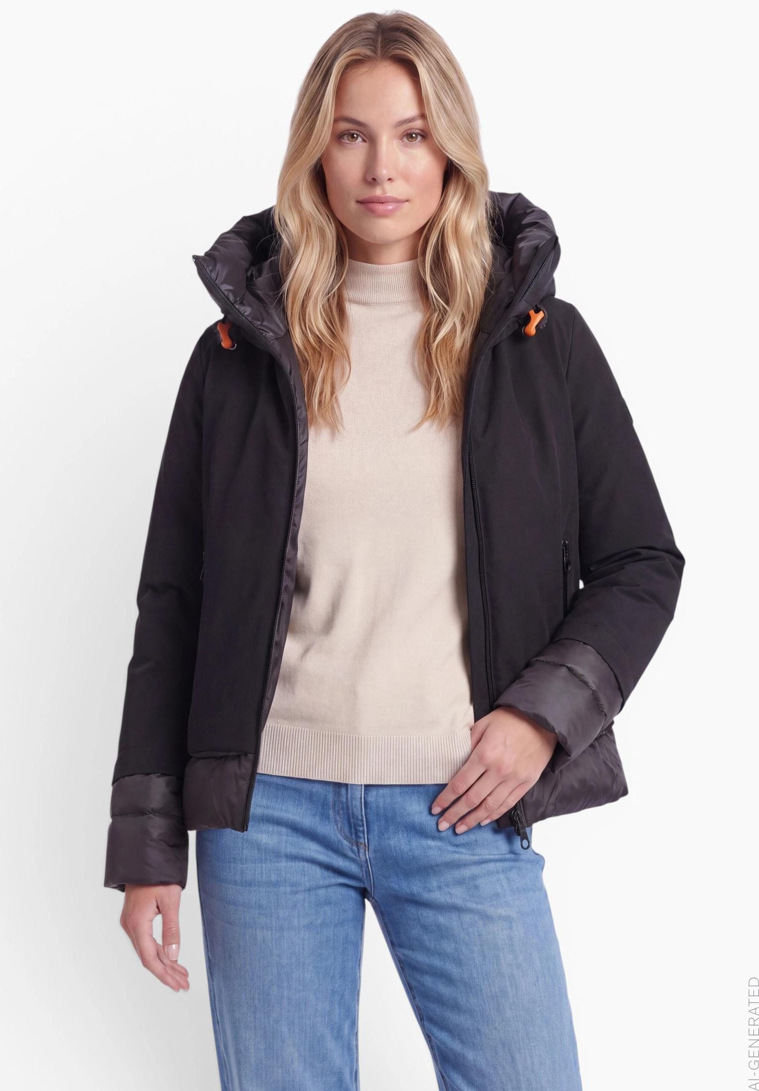 Gil Bret Steppjacke mit Kapuze und Kordelzug