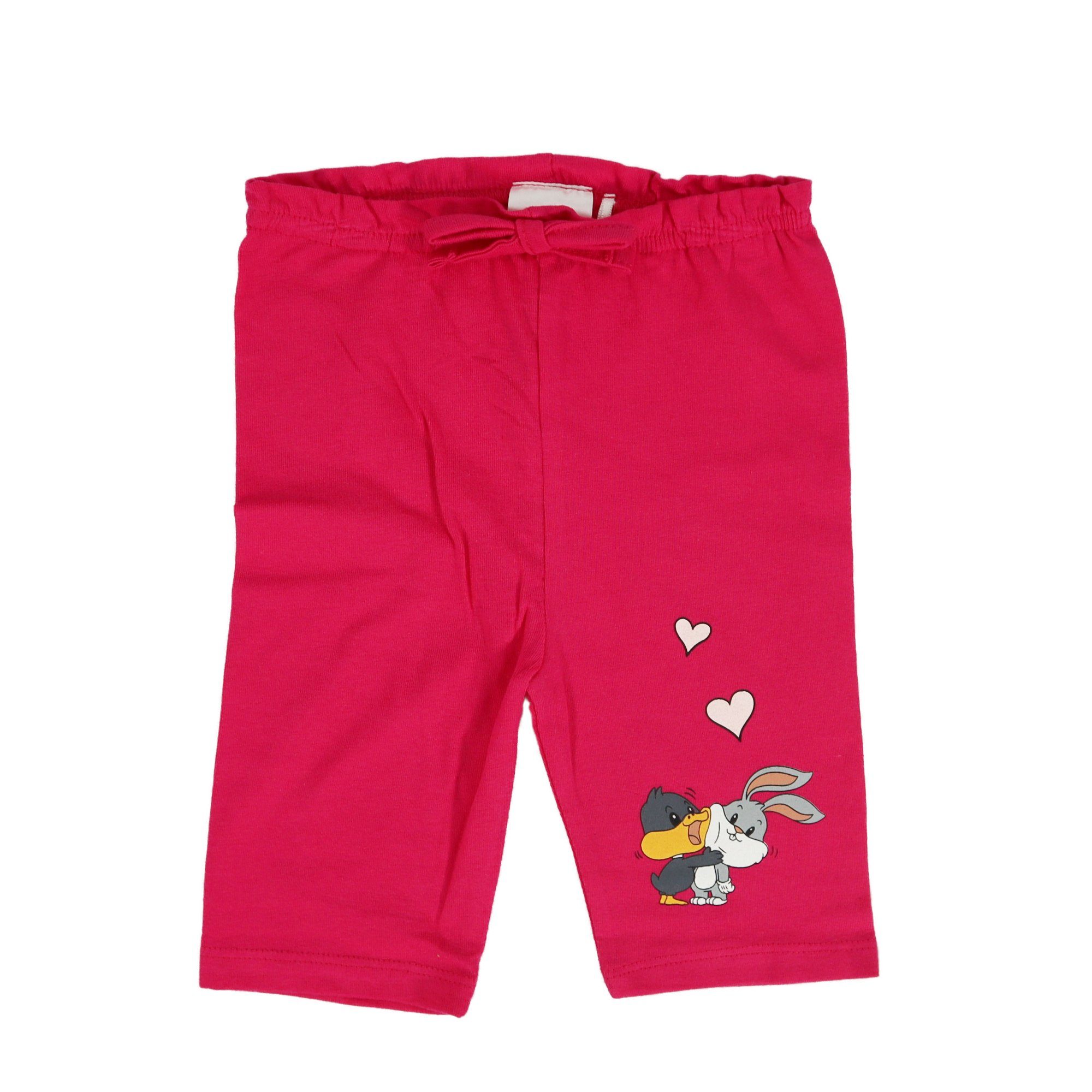 LOONEY TUNES Print-Shirt Bugs und Lola Bunny Baby Mädchen Sommerset Shorts plus T-Shirt Gr. 62 bis 86