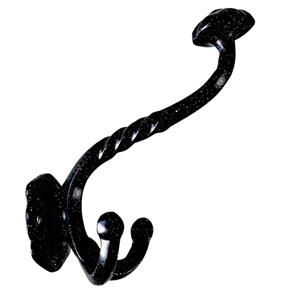 Jürgen Schwerter Hakendesign Kleiderhaken Rustikale Vintage Garderobenhaken, Gusseisen-Stil, Rostfreies Alu