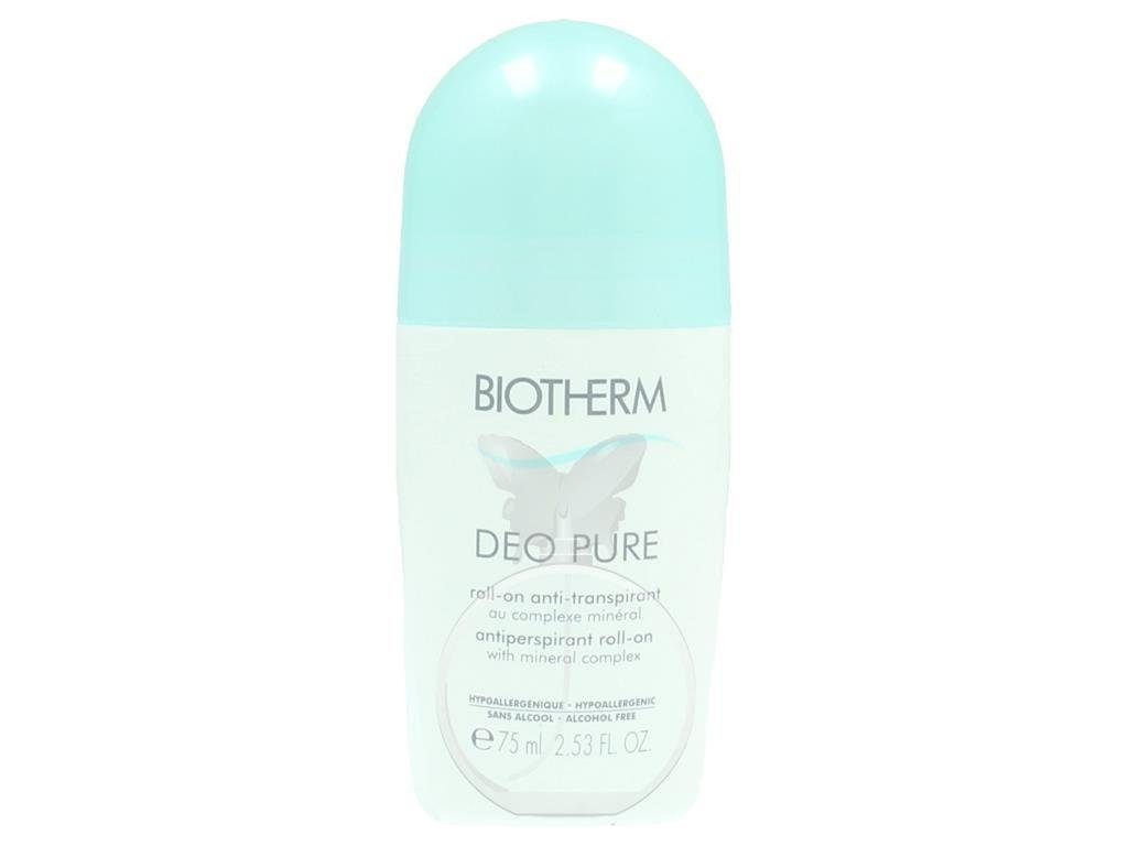 BIOTHERM Deo-Roller Deo Pure Antiperspirant Deostick, Packung, 48 H Trockenschutz