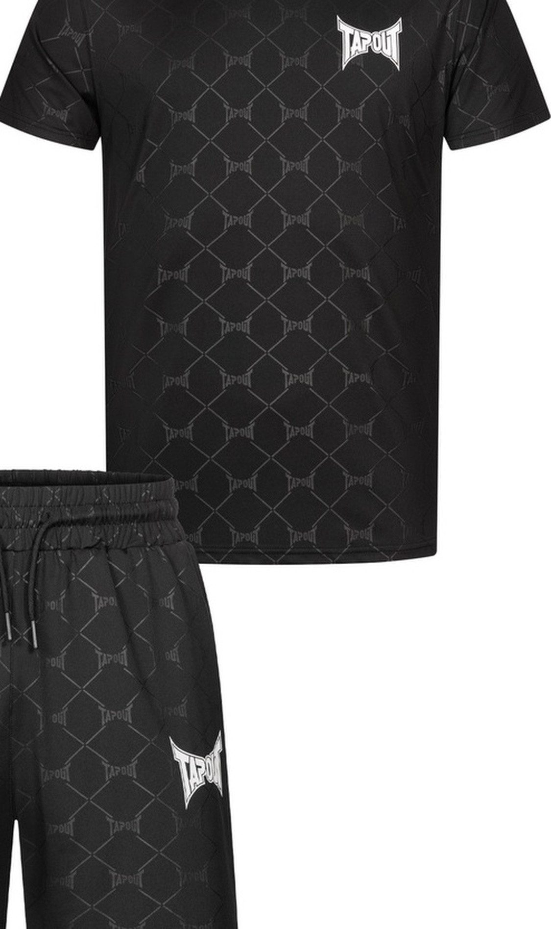 TAPOUT Trainingsanzug Philios Herren T-Shirt & Shorts Set normale Passform
