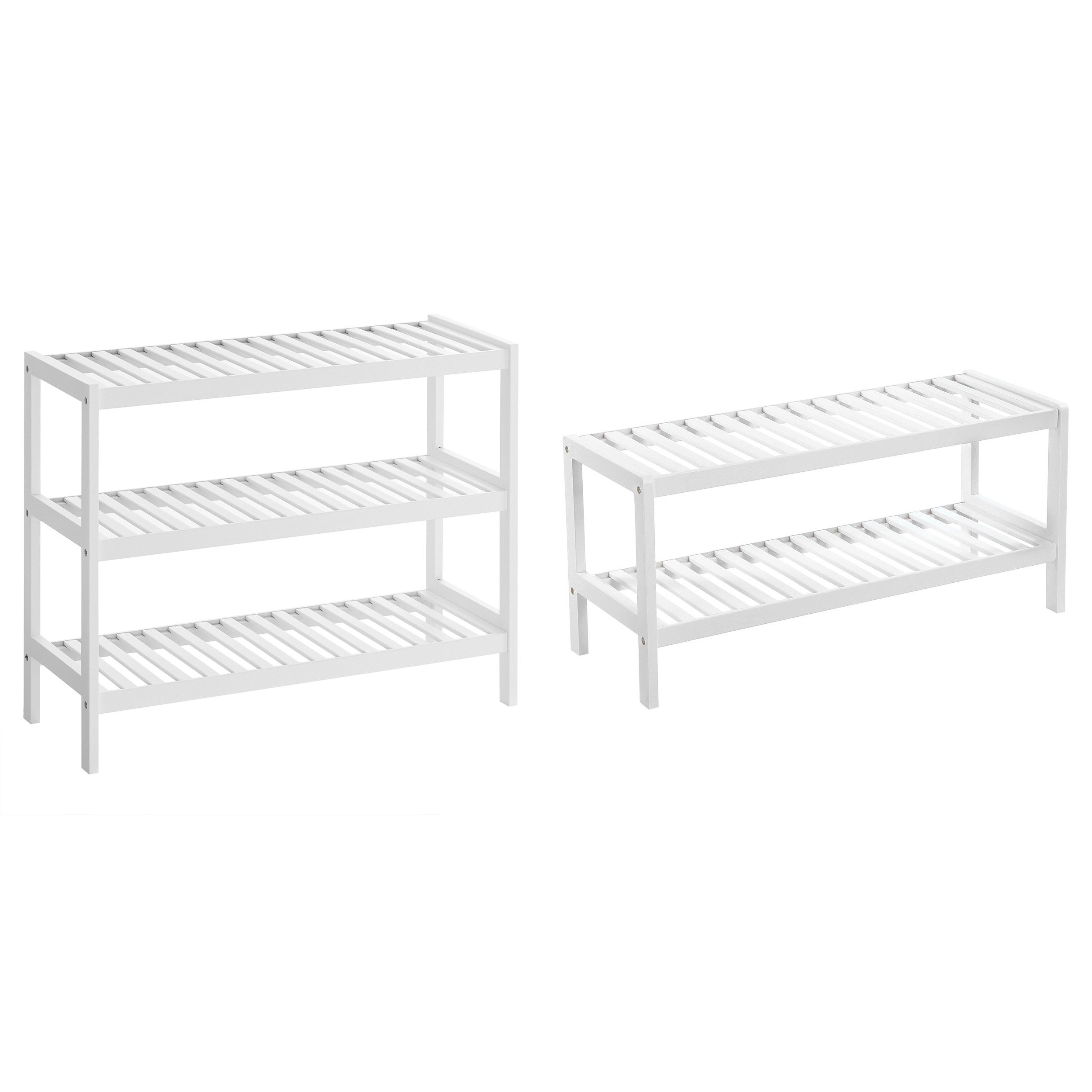 SONGMICS Schuhregal Schuh-Organizer, Schuhregal mit 3 Ebenen, Schuh-Organiz günstig online kaufen