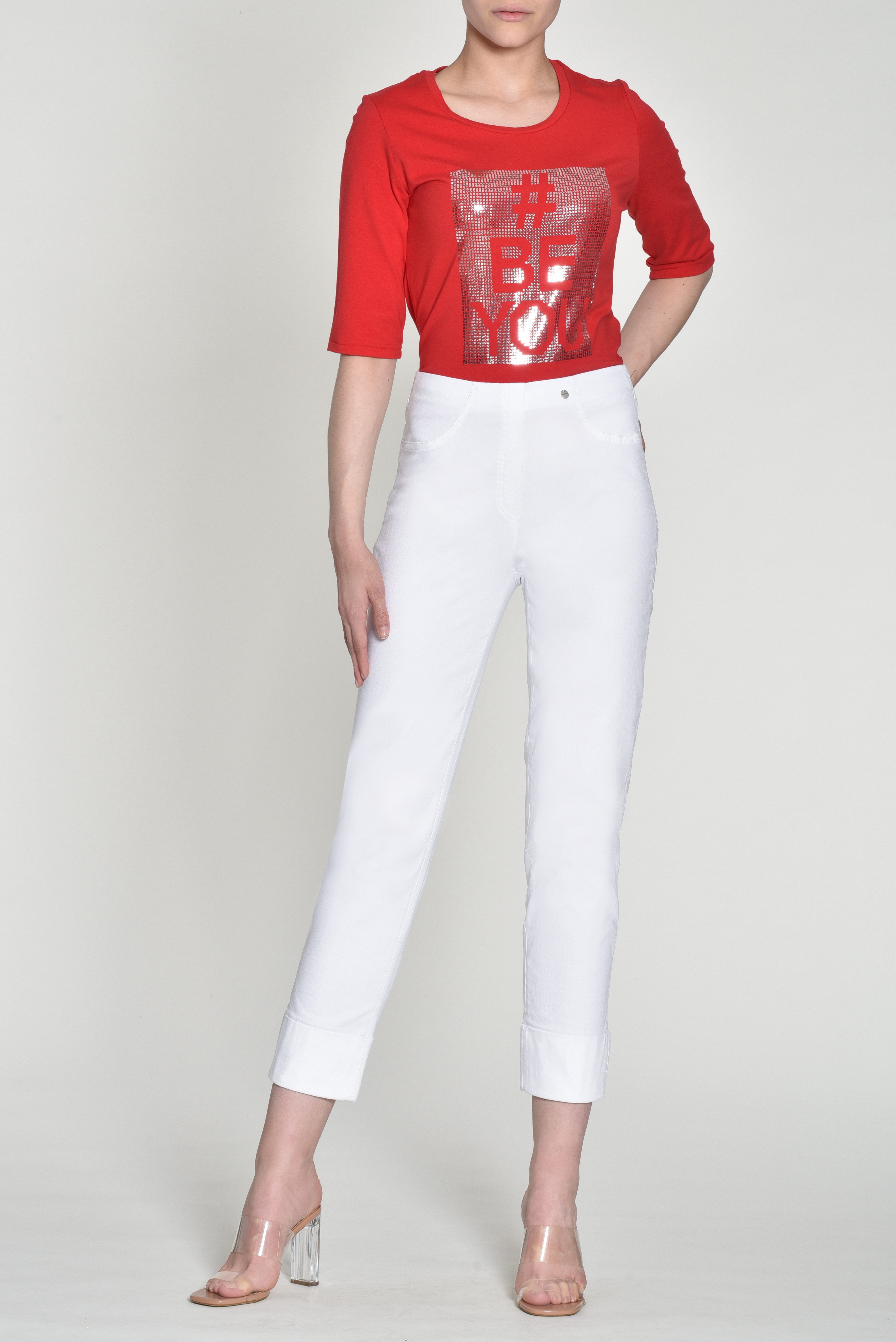 ROBELL Stretch-Jeans BELLA09 7/8 Stretch-Jeans Ganzjahresjeans