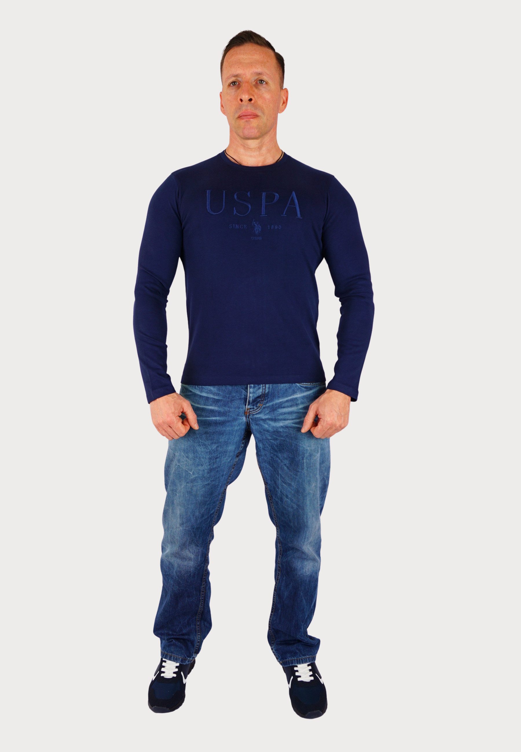 U.S. Polo Assn. Longsleeve Sweatshirt Longsleeve USPA (1-tlg) günstig online kaufen