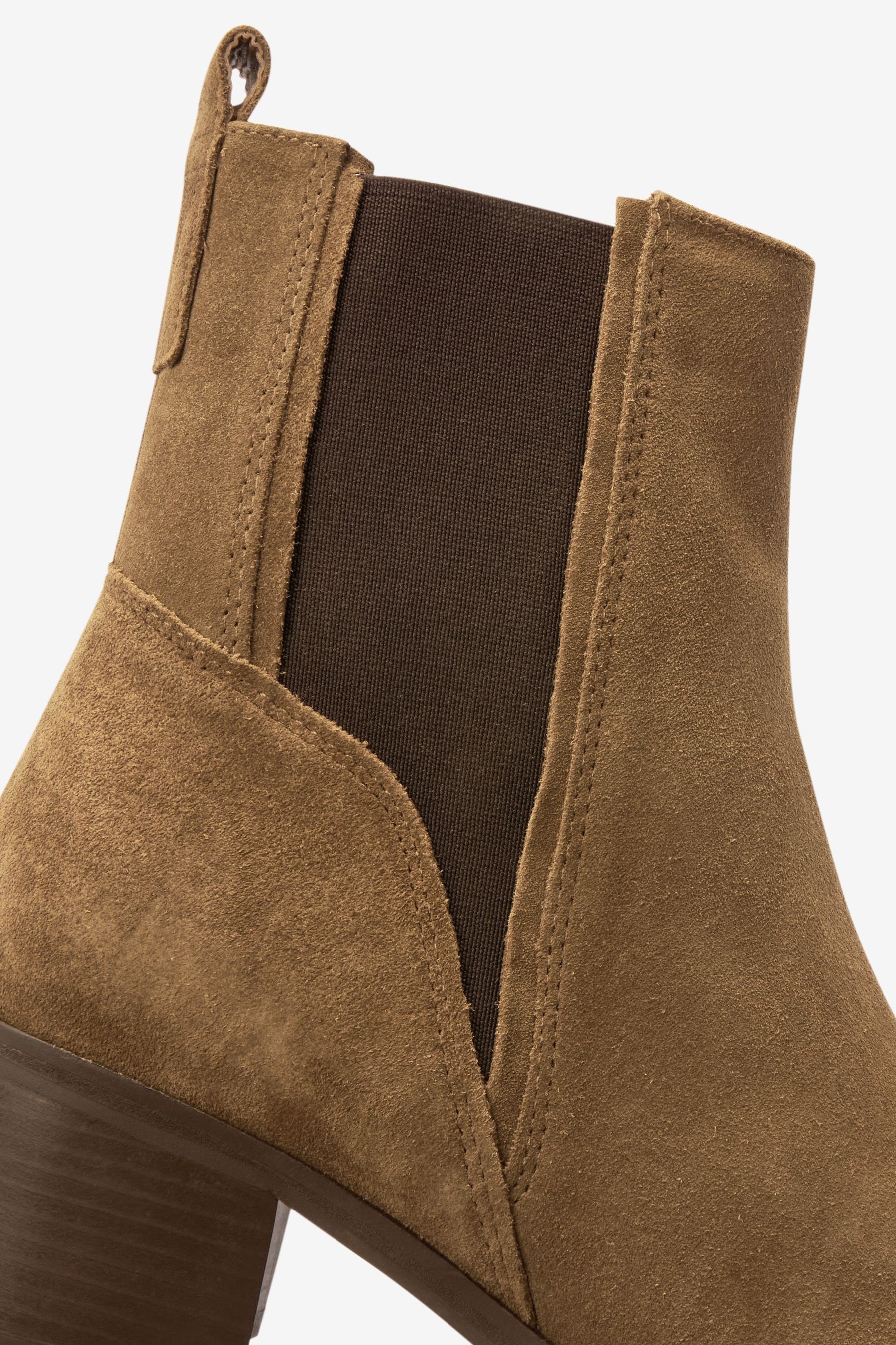 Chelseaboots Brown (1-tlg) Tan Next Suede