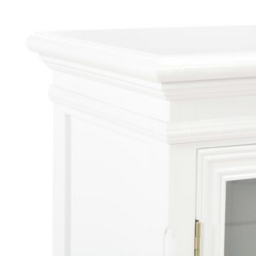 vidaXL Sideboard Sideboard Weiß 70x28x70 cm Massivholz Kiefer (1 St)