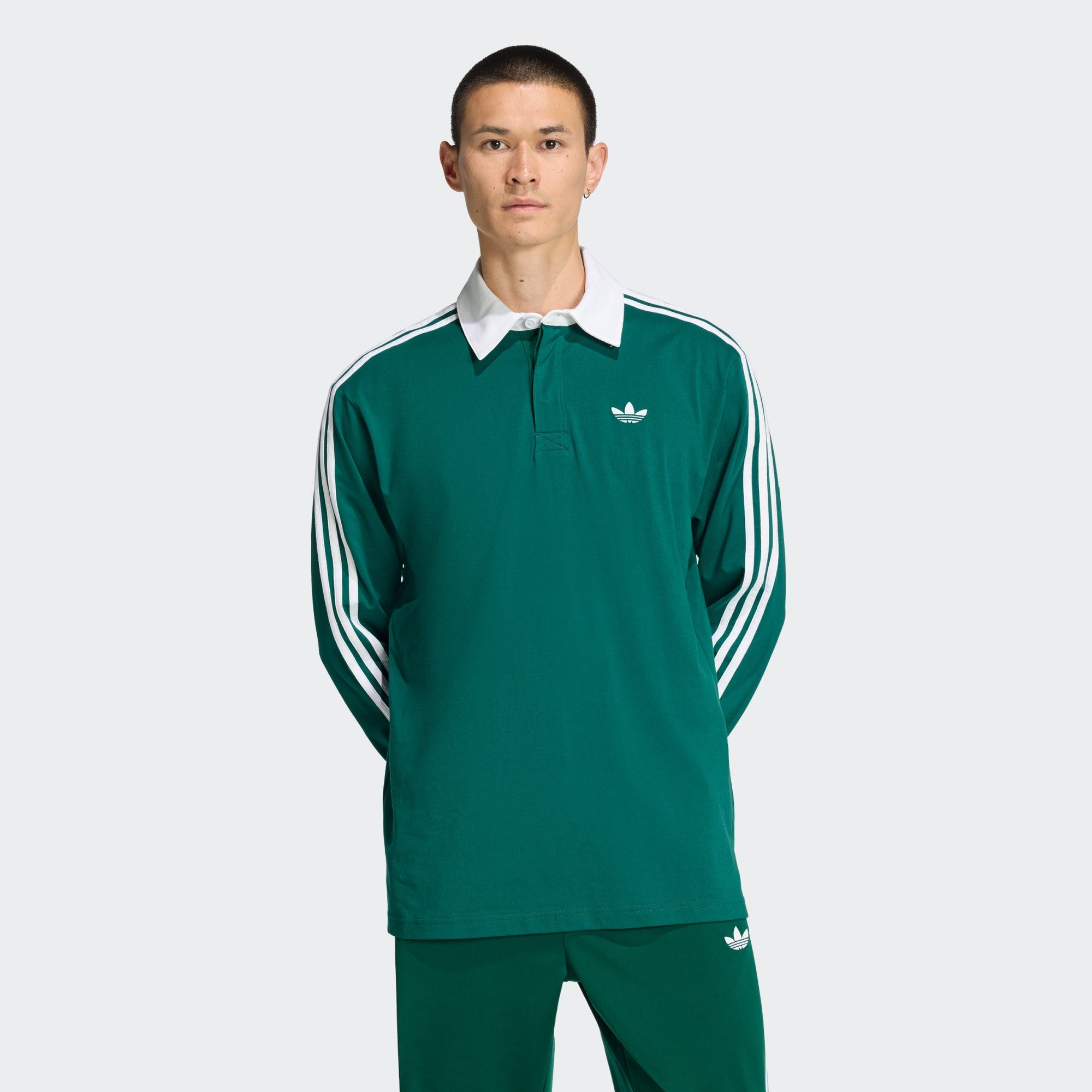 adidas Originals Langarm-Poloshirt 3-STREIFEN RUGBY LONGSLEEVE POLO (1-tlg)