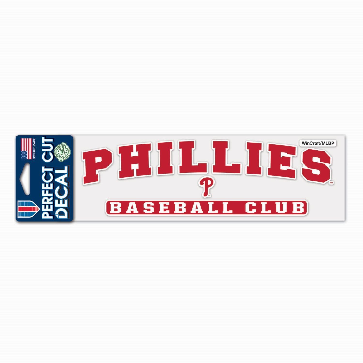 MLB Perfect Wanddekoobjekt WinCraft Aufkleber 8x25cm Phil Cut Philadelphia